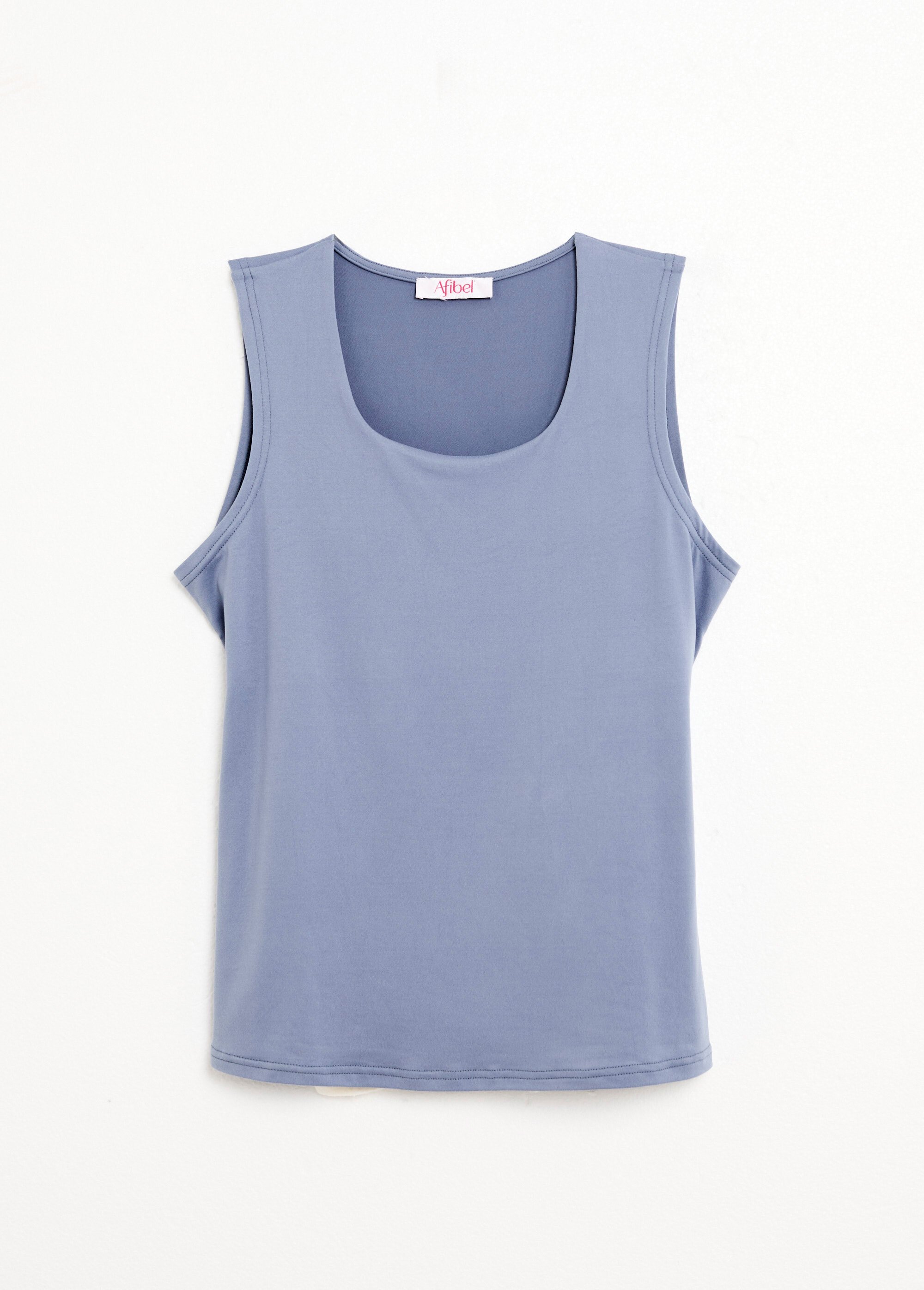 Débardeur col danseuse larges bretelles Femme Bleu CARLOTTA AP1
