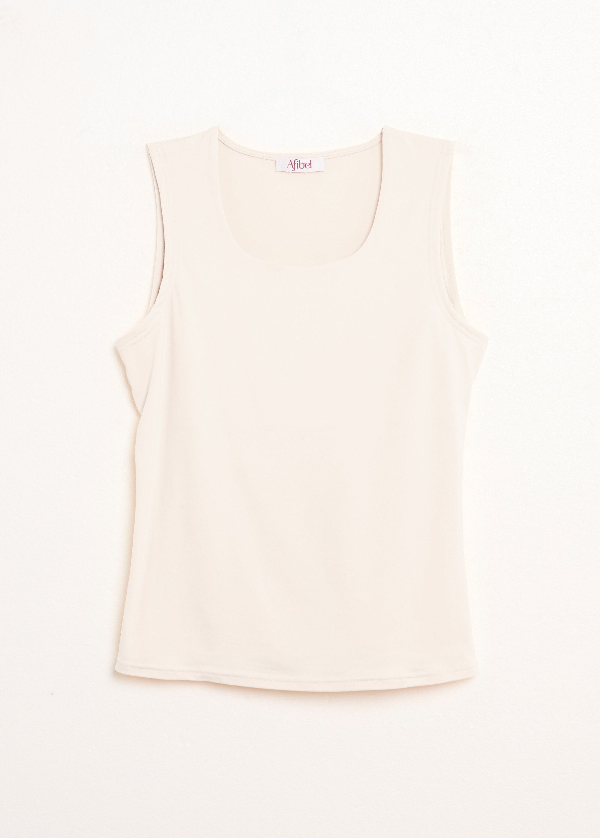 Débardeur col danseuse larges bretelles Femme Beige CARLOTTA AP1