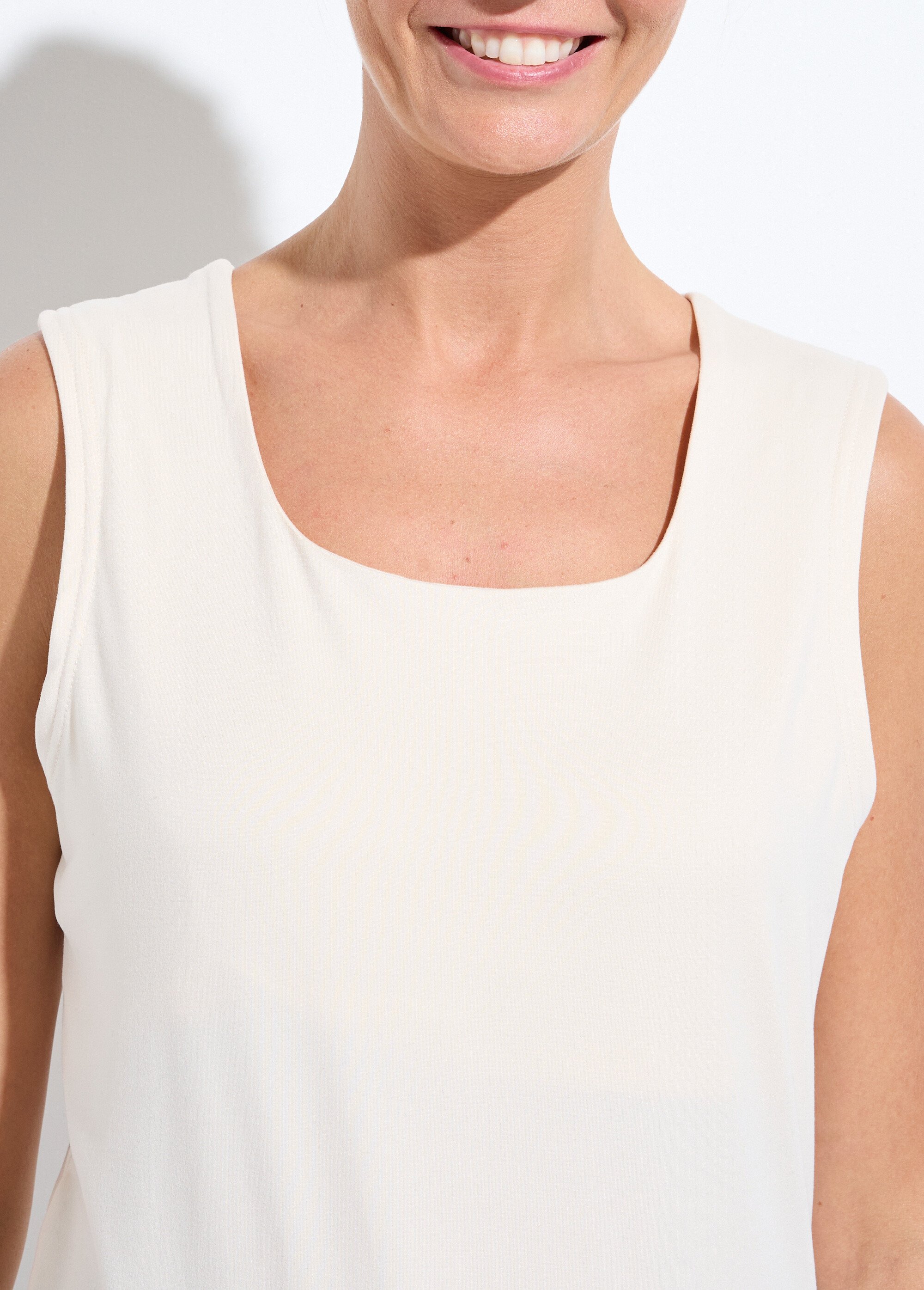 Débardeur col danseuse larges bretelles Femme Beige CARLOTTA DE1