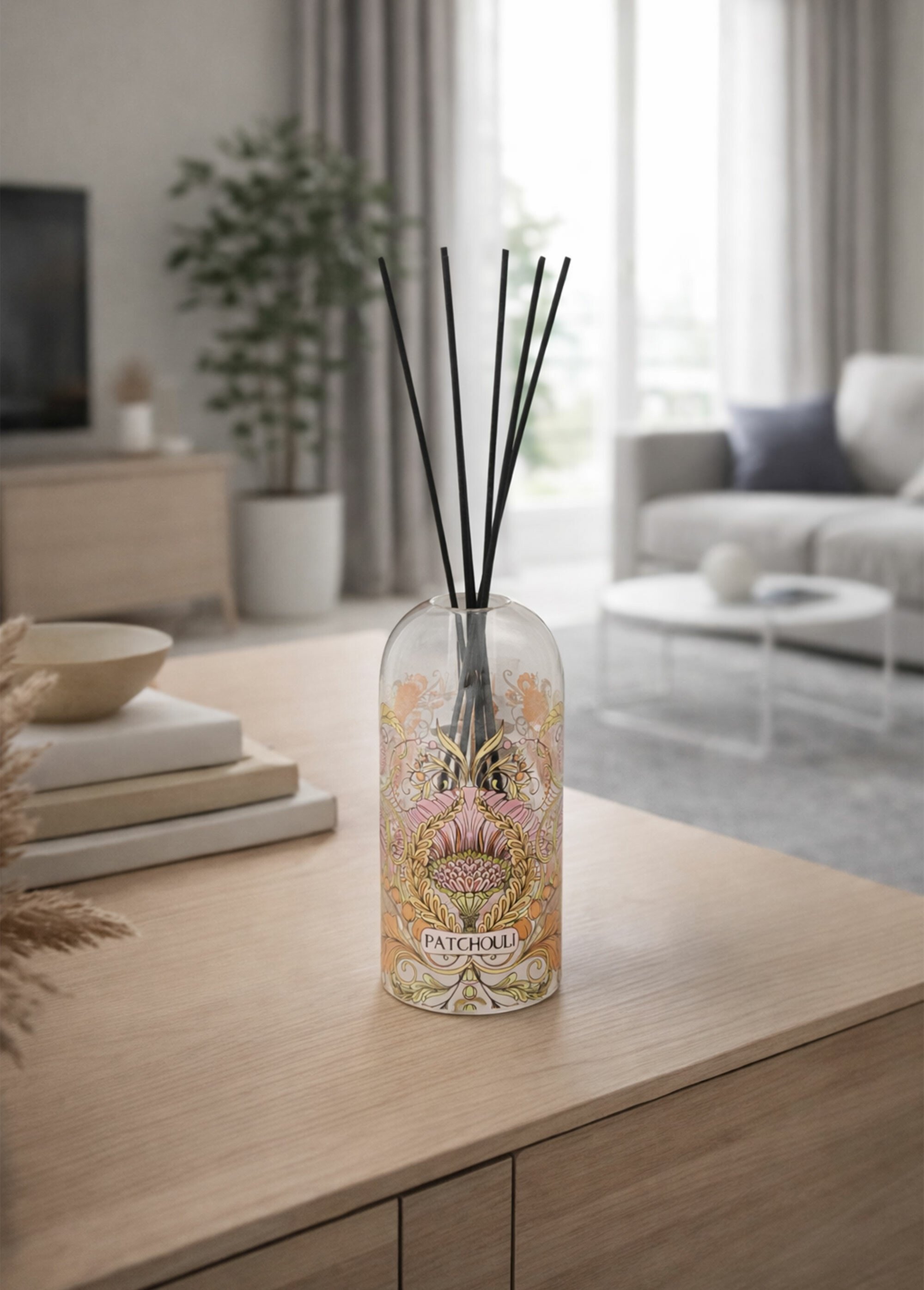 Diffuseur de parfum élégant verre, Ilan Orange JJA-172743 SI1