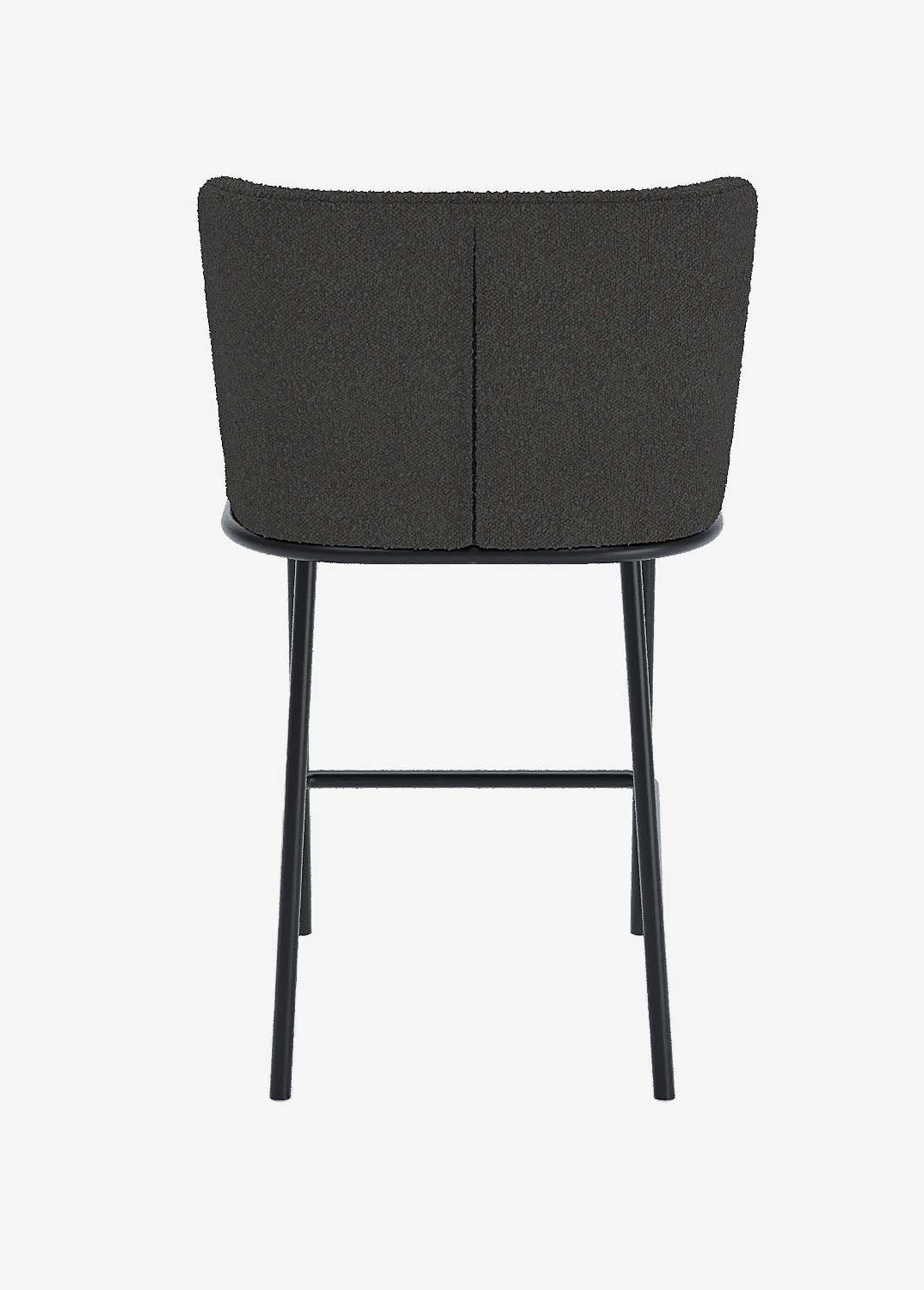 Fauteuils de bar design en tissu GRIS FONCE POT-CESAR DO1