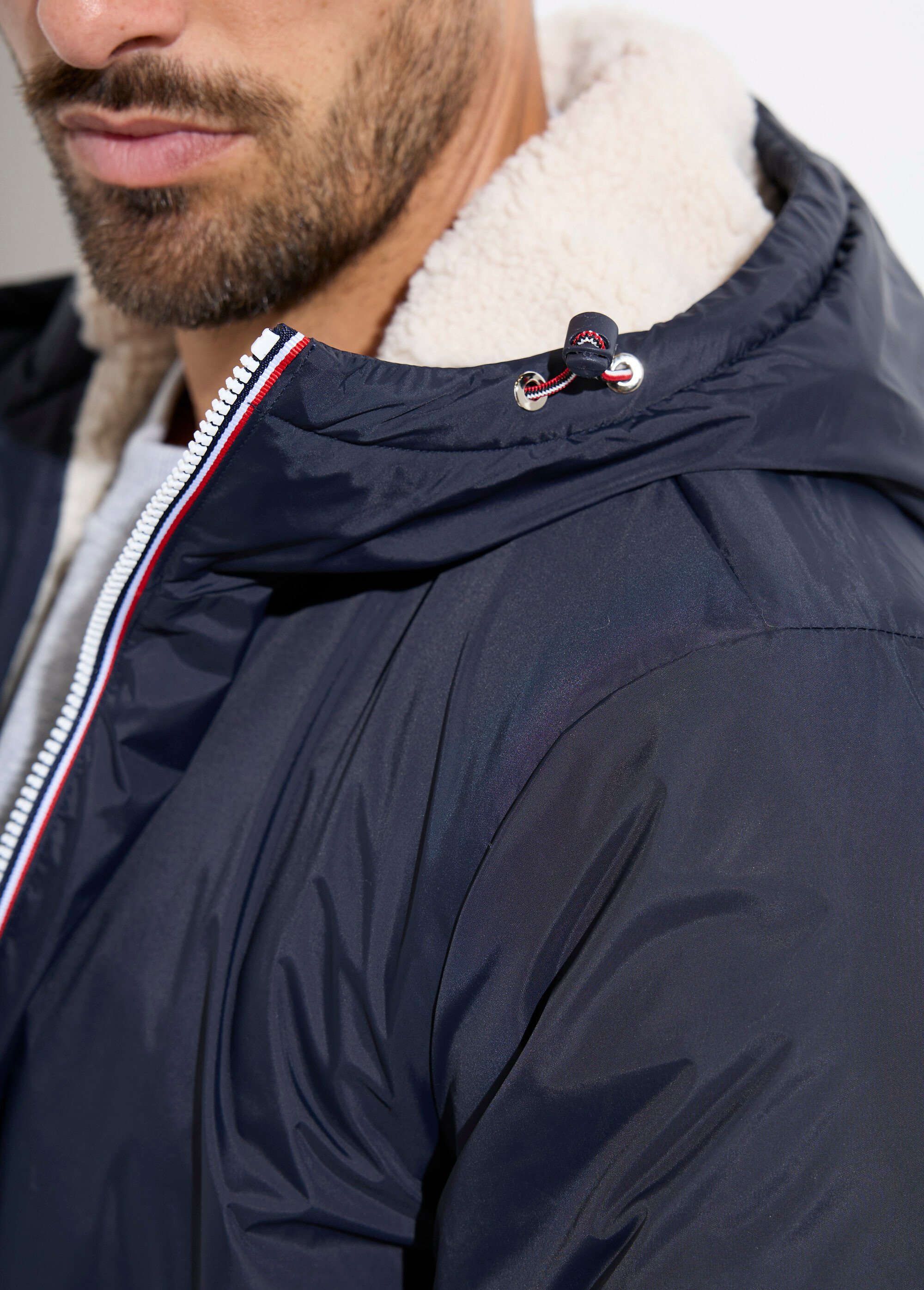 Parka longue chaude fourrée déperlante