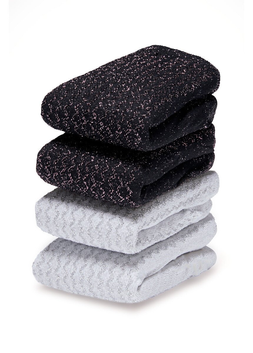 Socquettes métallisées anti-bactériennes