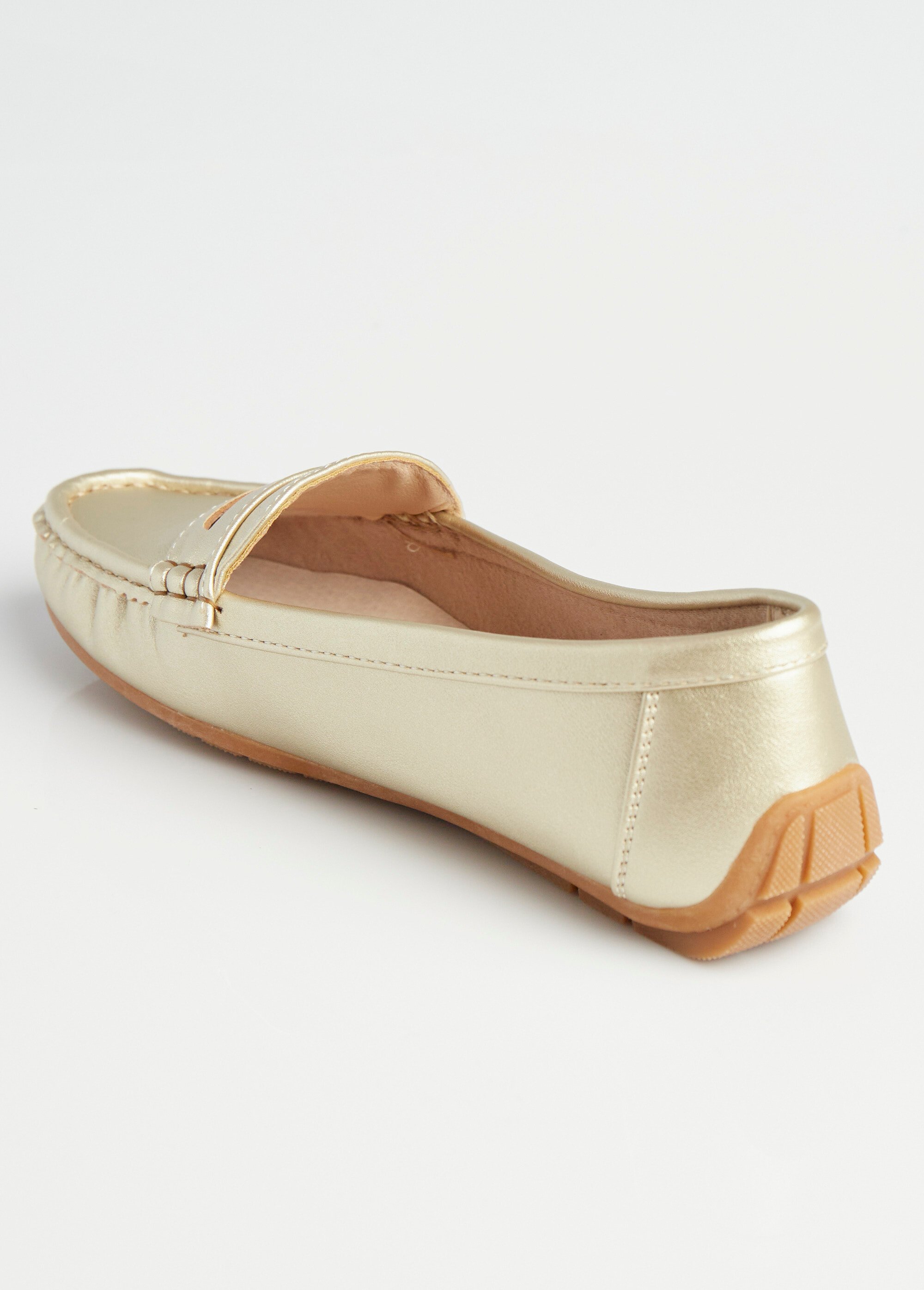 Mocassins plats bride ton sur ton Femme Doré LBSDYH8825 DO1