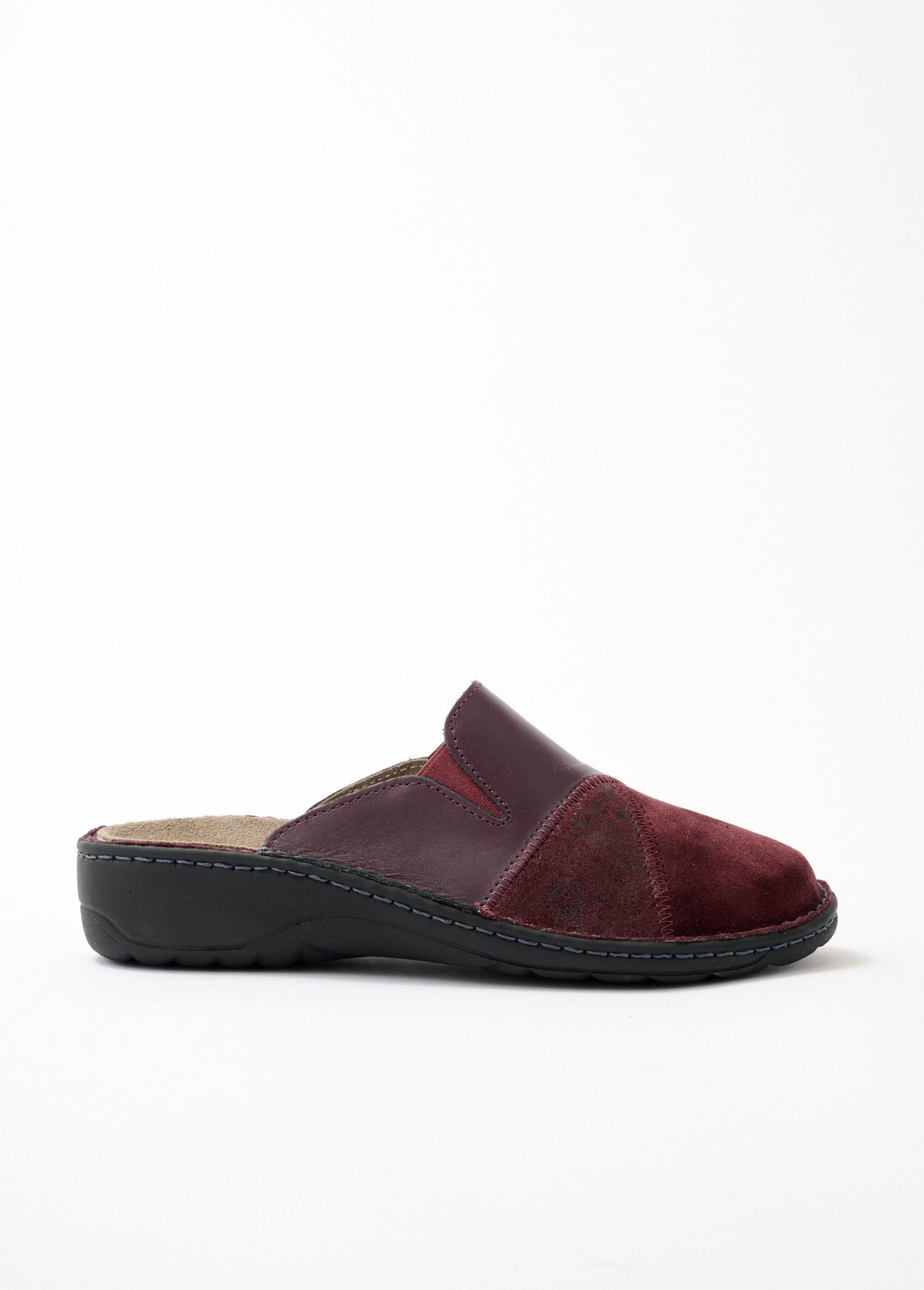 Mule grande largeur élastiques d'aisance Femme Rouge ORMONDE DR1