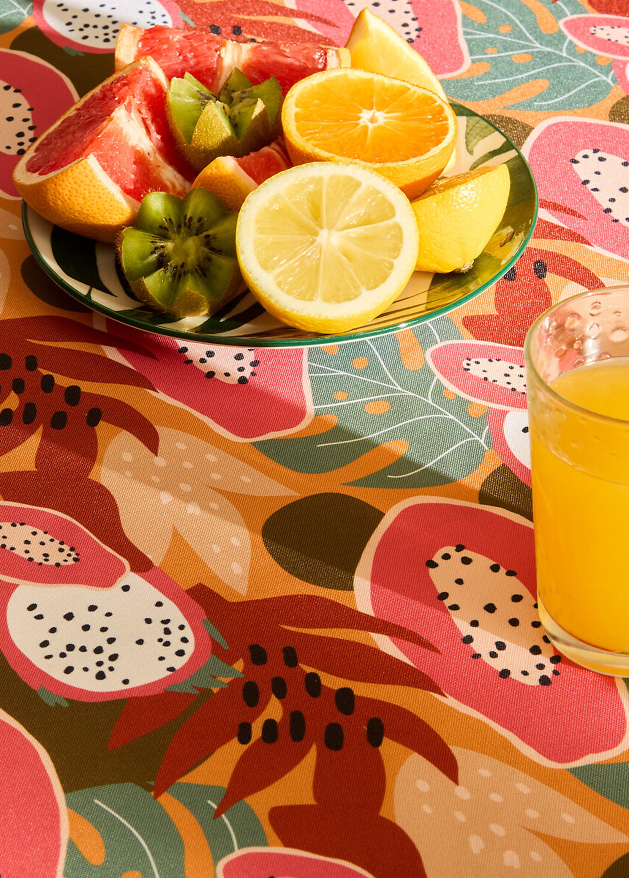 Nappe anti taches, fruits tropicaux Rose JJA-163930D4 SI3
