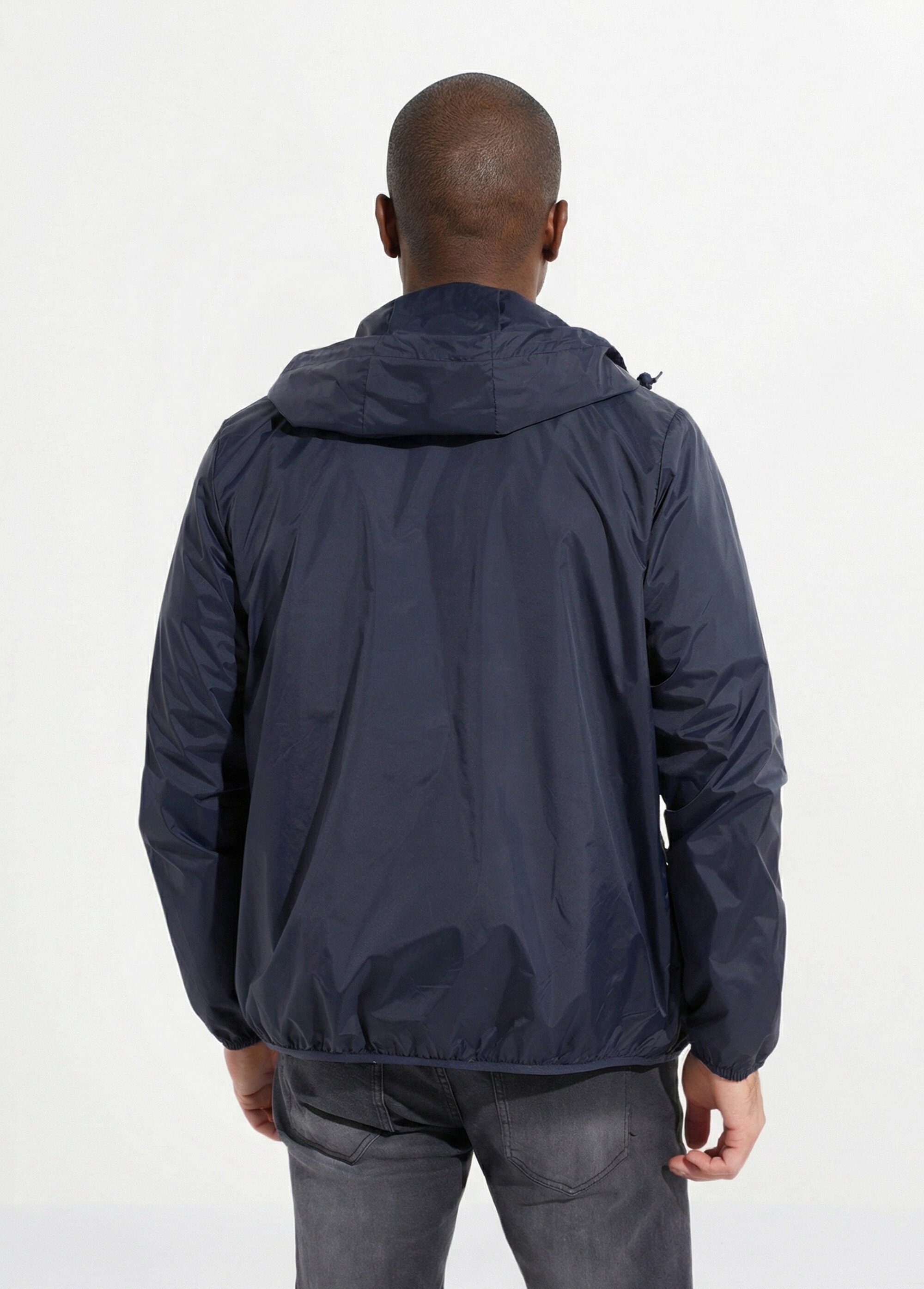 Parka courte déperlante tendance Homme Bleu LAU6055 DO1