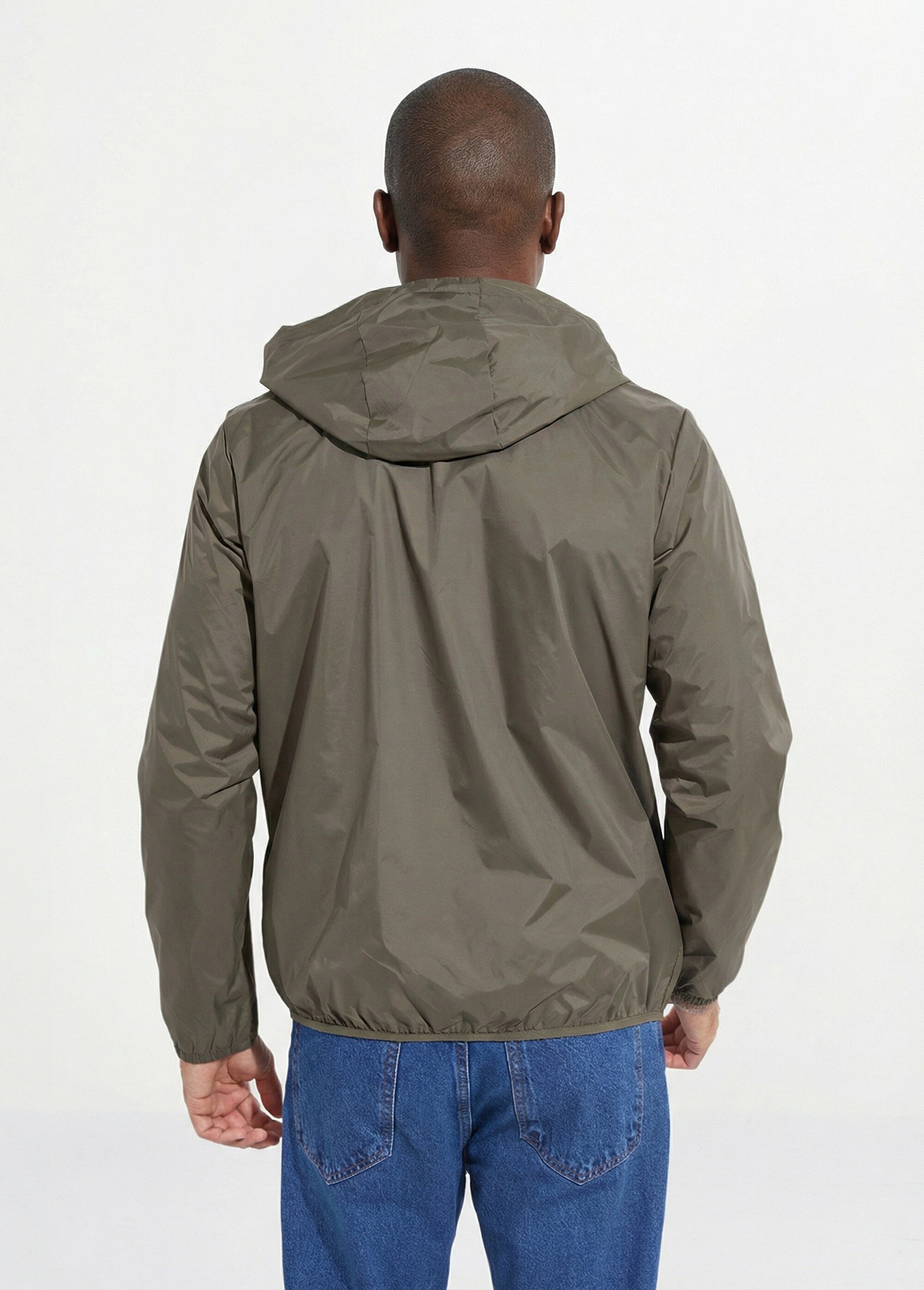 Parka courte déperlante tendance Homme Vert LAU6055 DO1