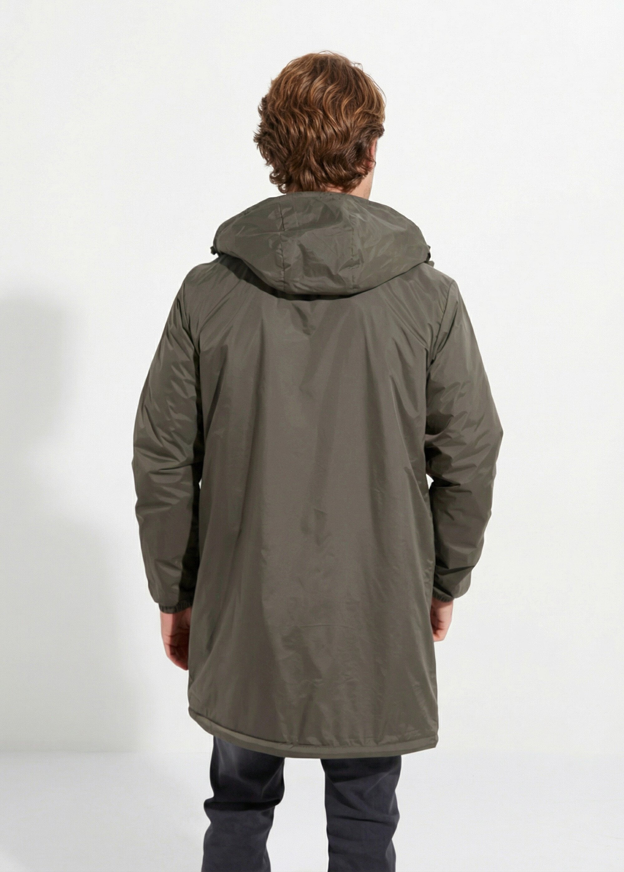 Parka longue chaude fourrée déperlante Homme Vert LAU23059 DO1