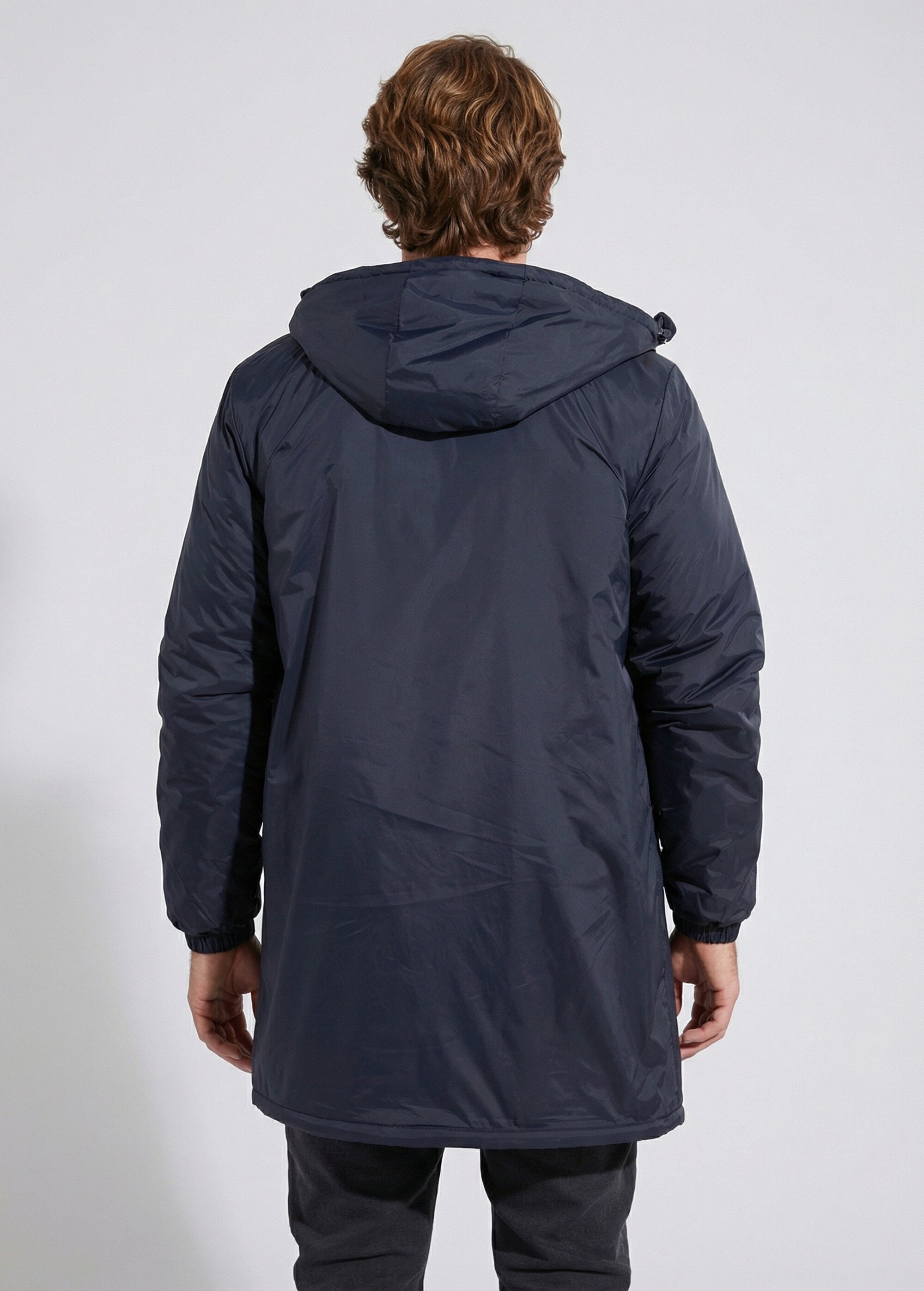 Parka longue chaude fourrée déperlante Homme Bleu LAU23059 DO1