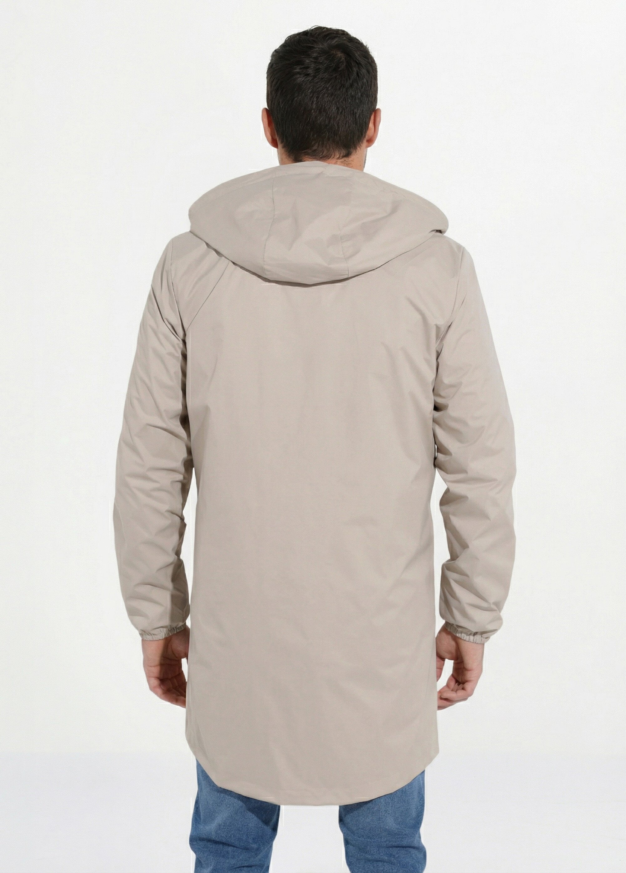 Parka longue déperlante tendance Homme Beige LAU6056 DO1