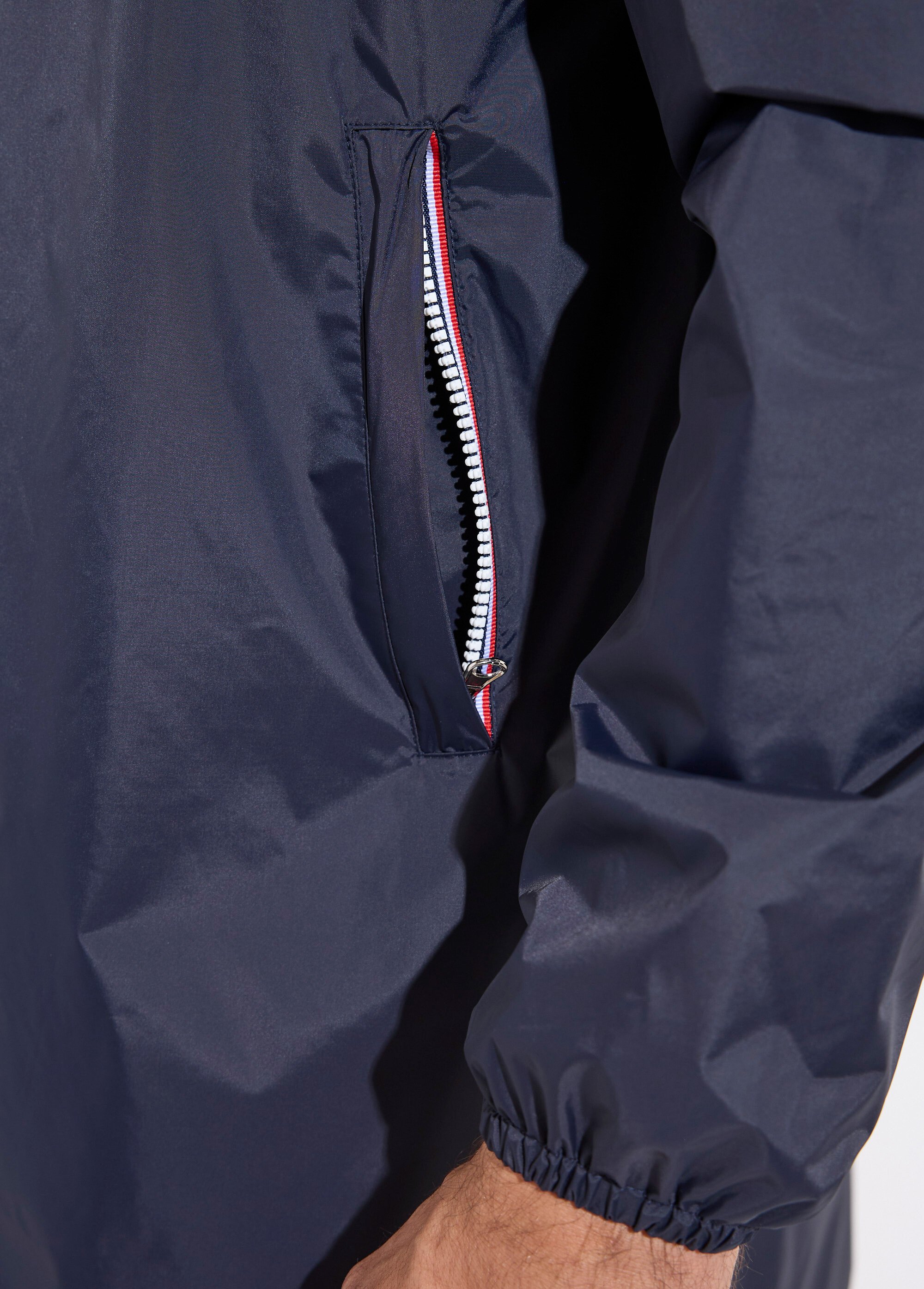 Parka longue déperlante tendance Homme Bleu LAU6056 DE2