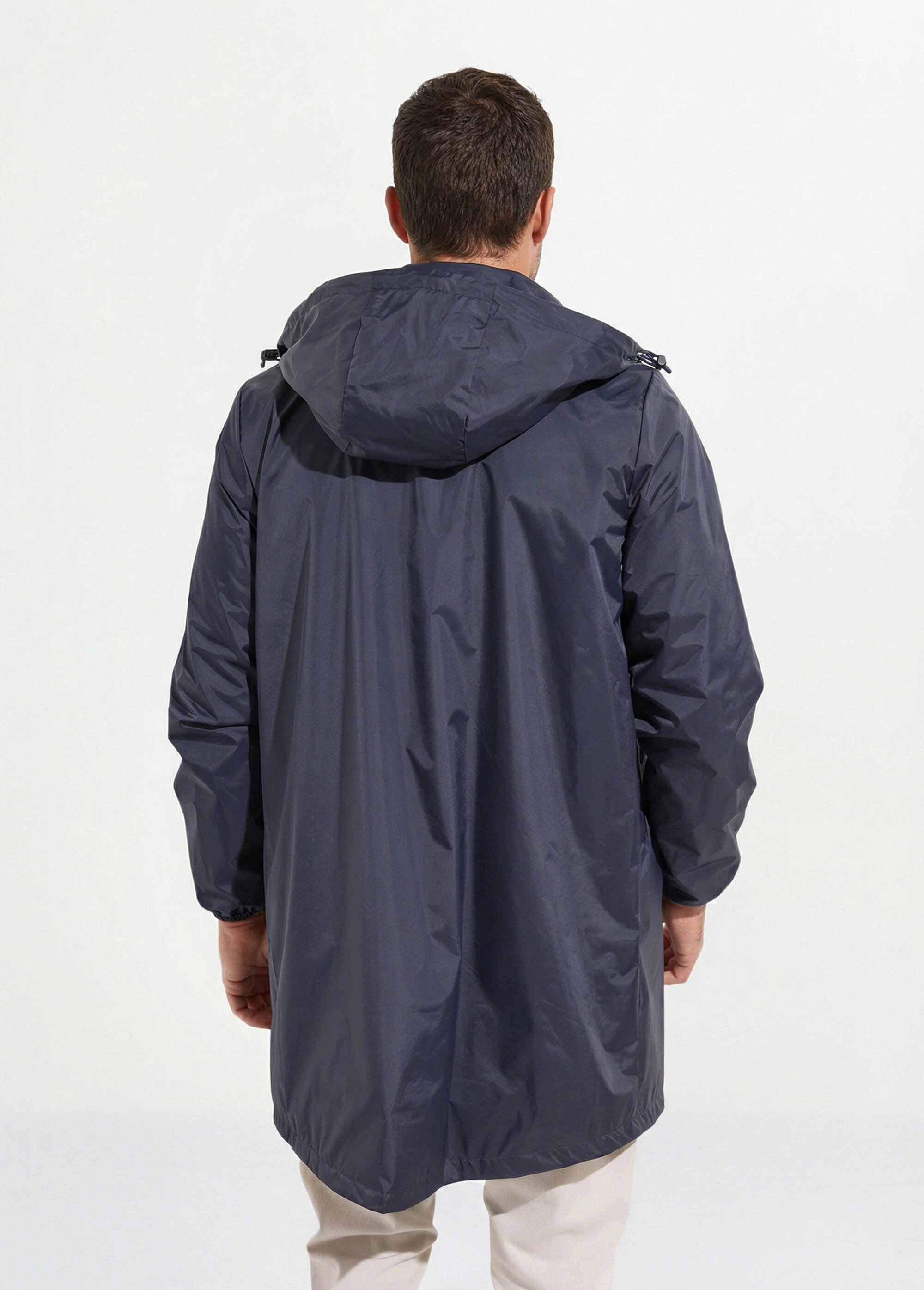 Parka longue déperlante tendance Homme Bleu LAU6056 DO1