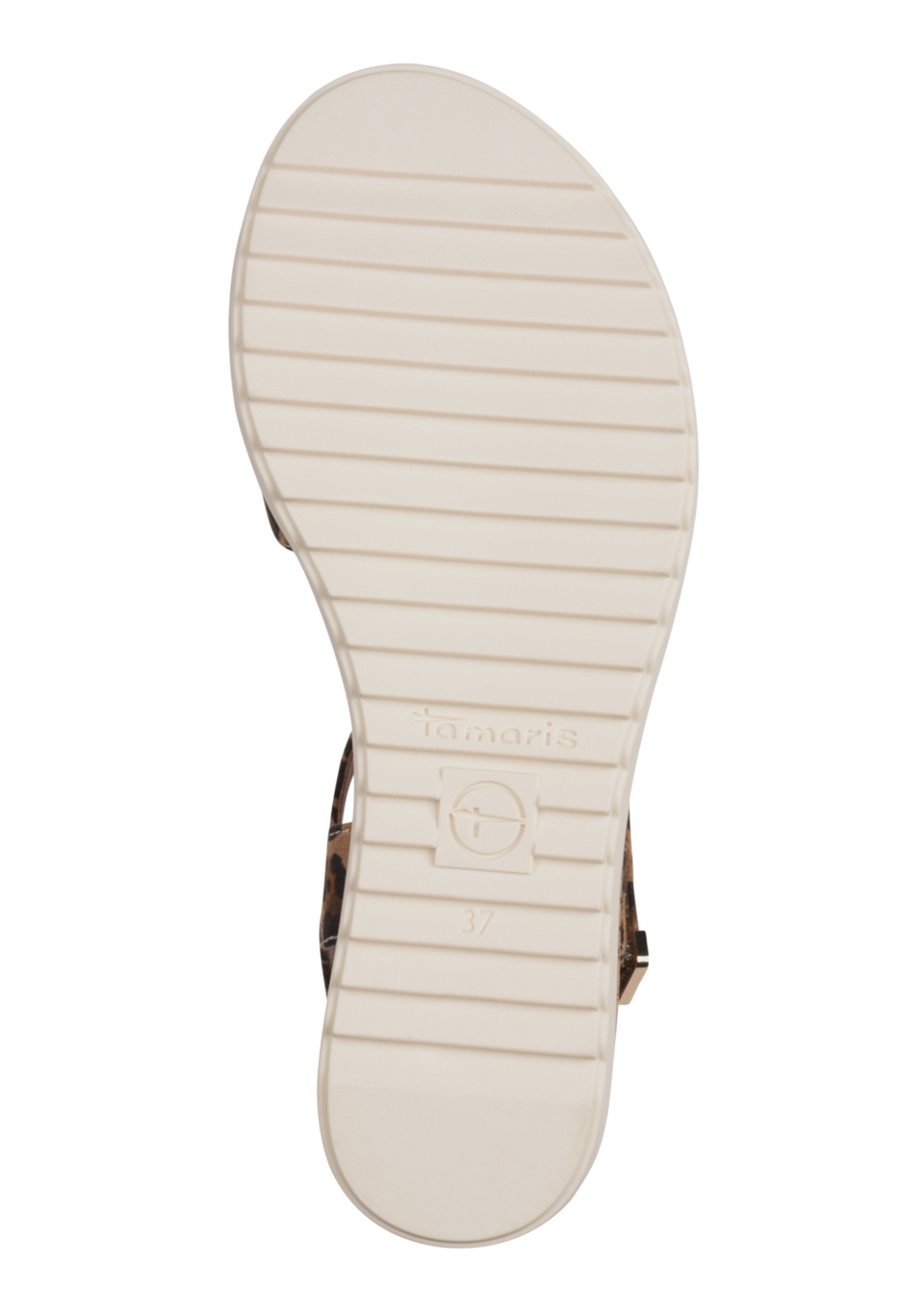 Sandales léopard compensées liège Femme Noir TAM12811844 UN1