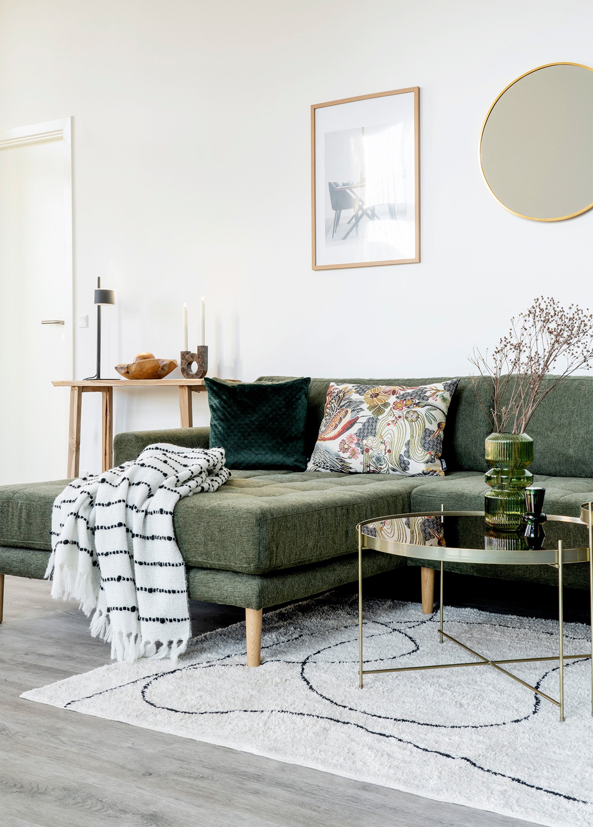 Tapis coton motif lignes 160x230cm IMPRIME NOIR HN-3981110 SI1