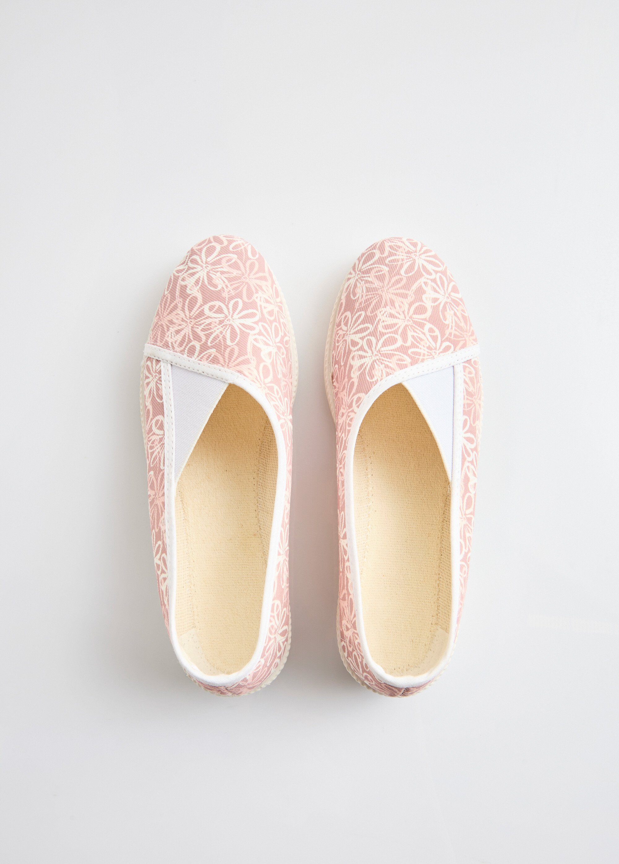 Chaussons ballerines élastiquée imprimées Femme Rose OVATION OV1