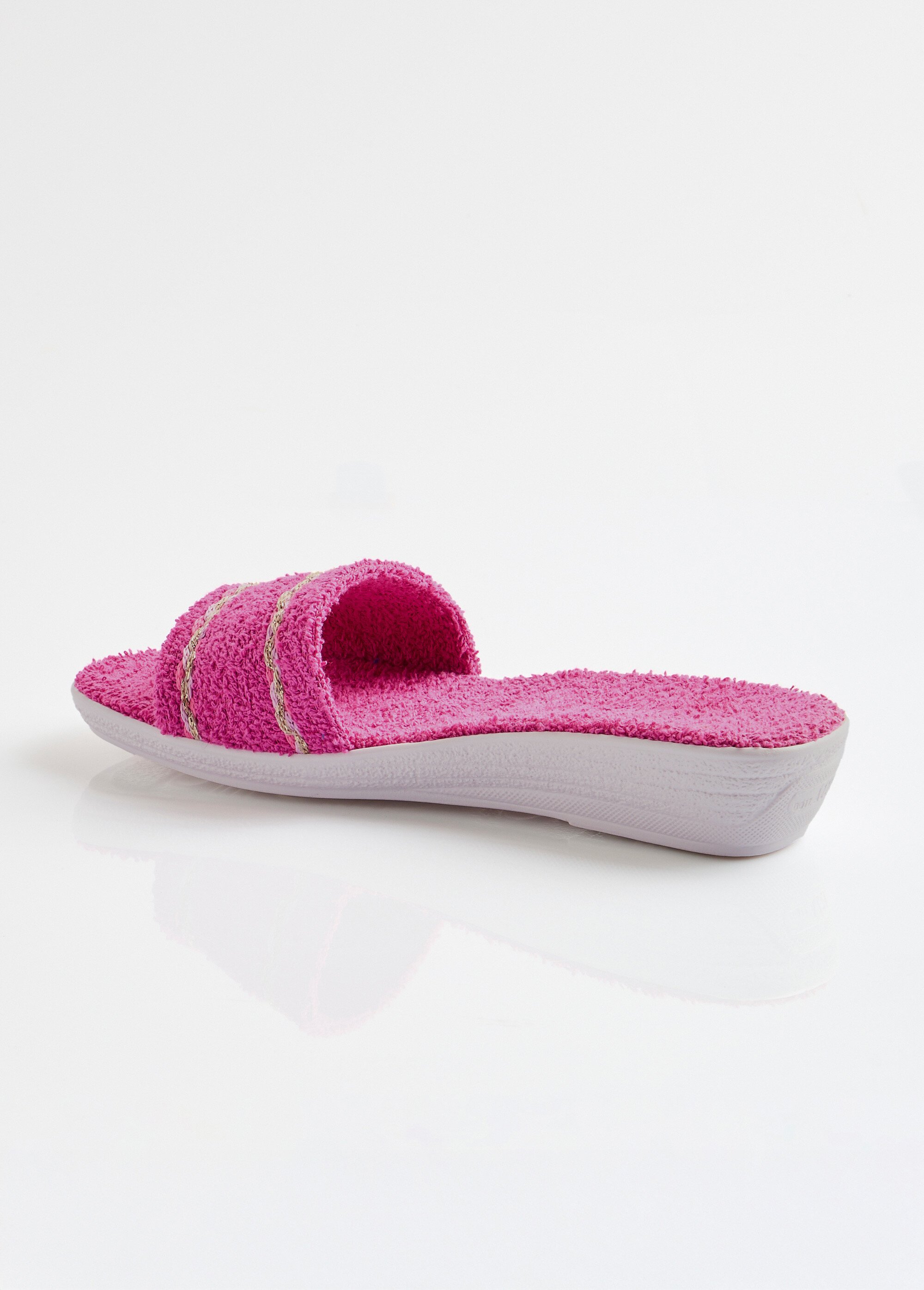 Chaussons mules compensés éponge