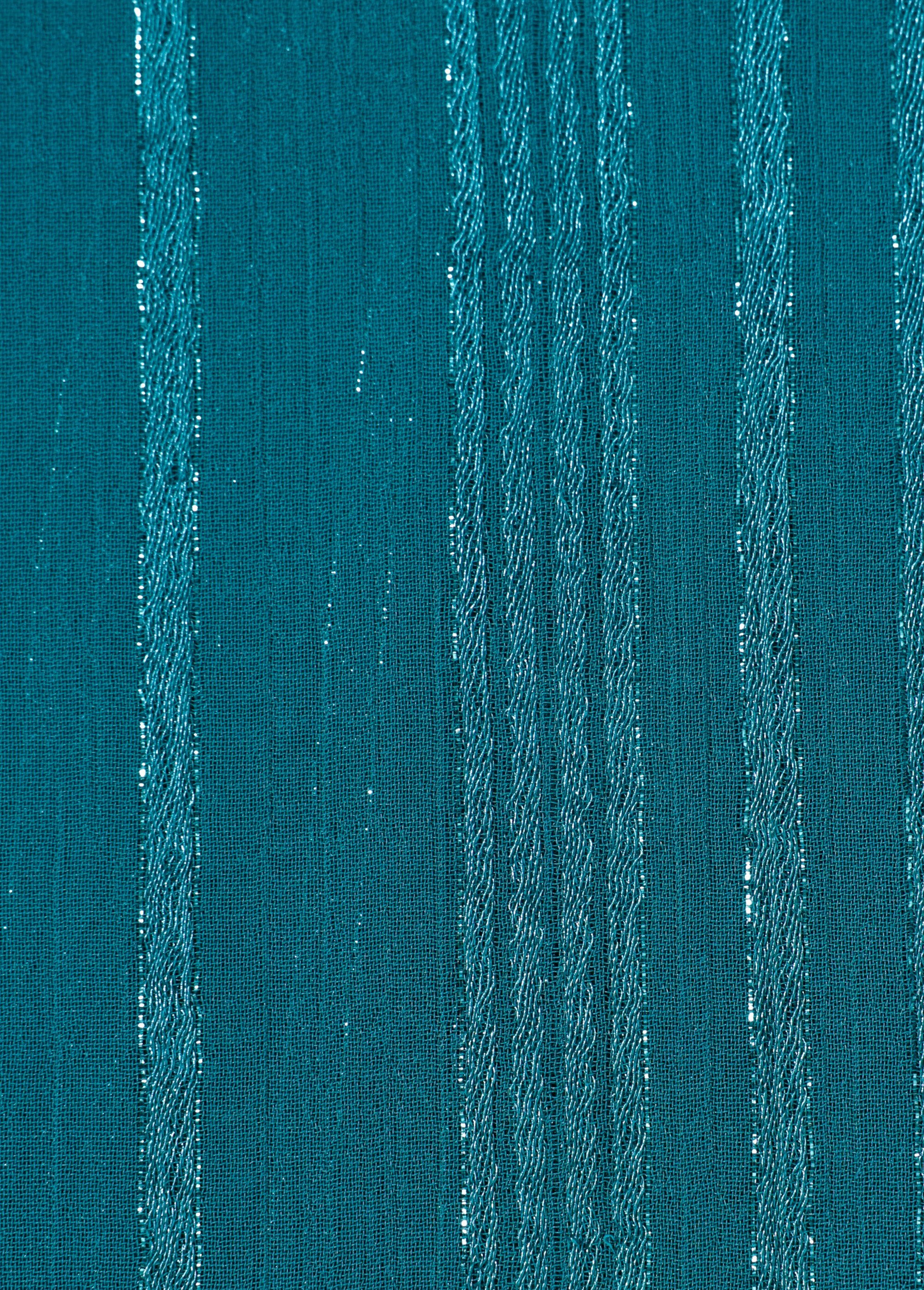 Coupon tissu voile métallisé, Aqua BLEU COT146166 DE2