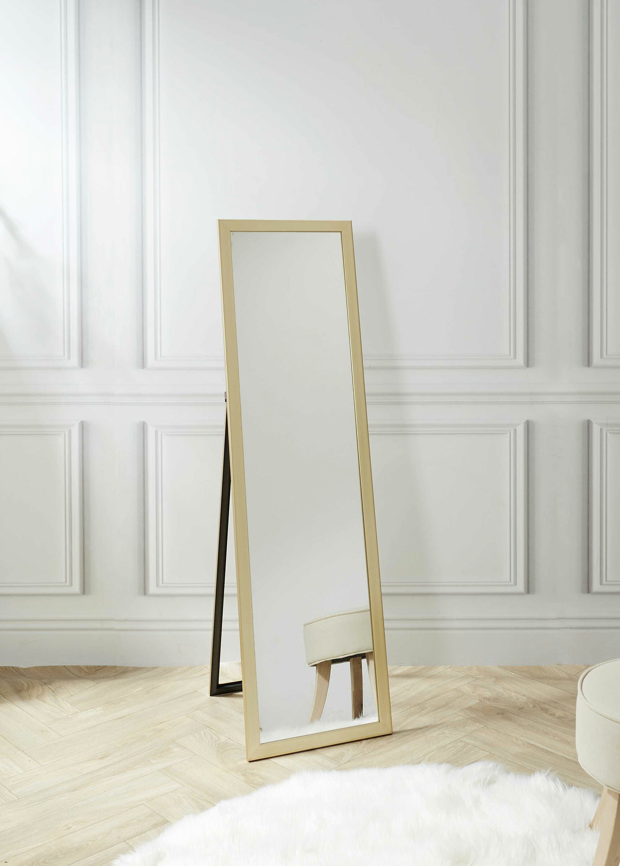 Miroir métallisé sur pied, forme psyché Doré CMP-HD4253 SI1
