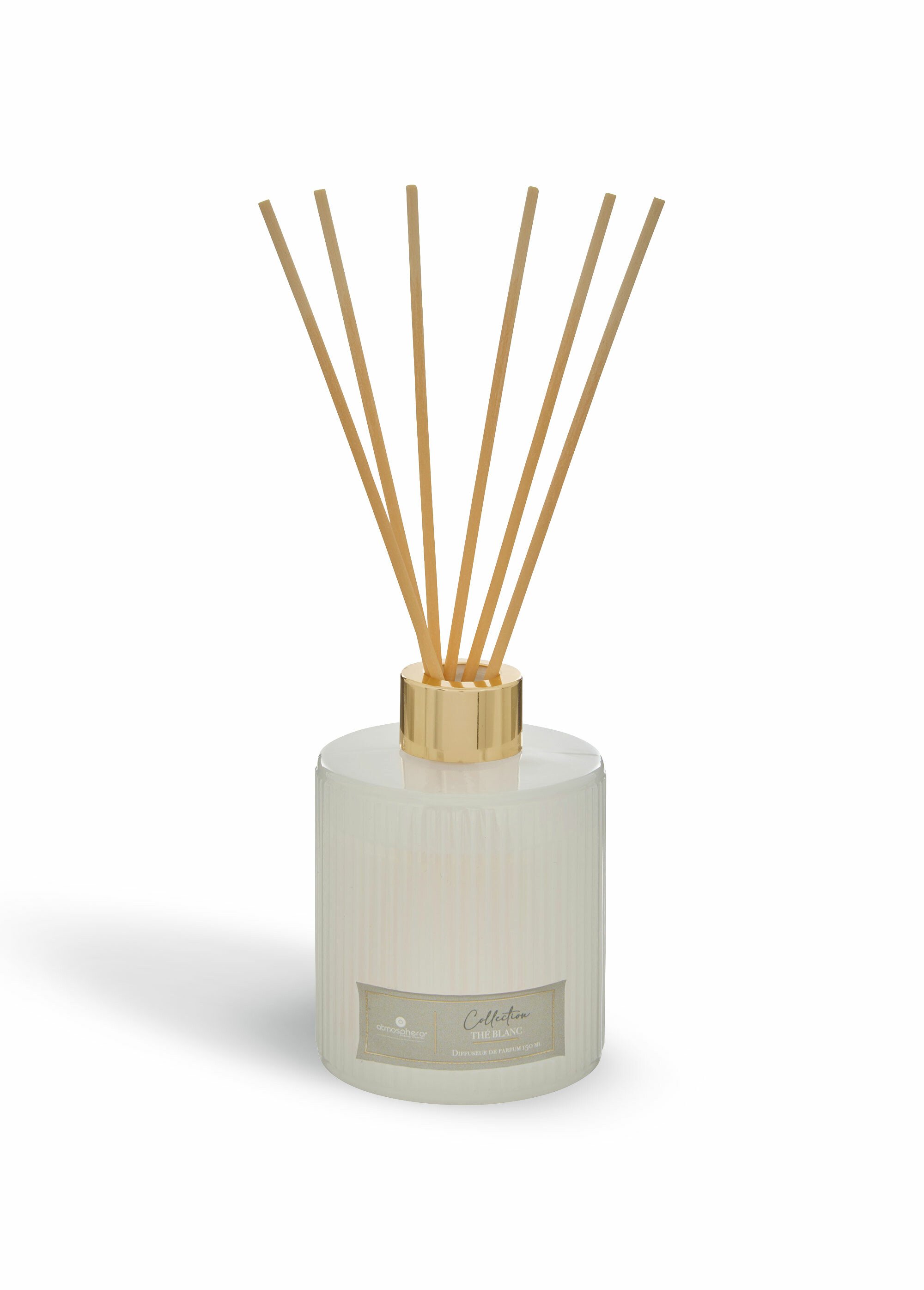 Diffuseur de parfum Albie, verre strié Blanc JJA-211728 FA1