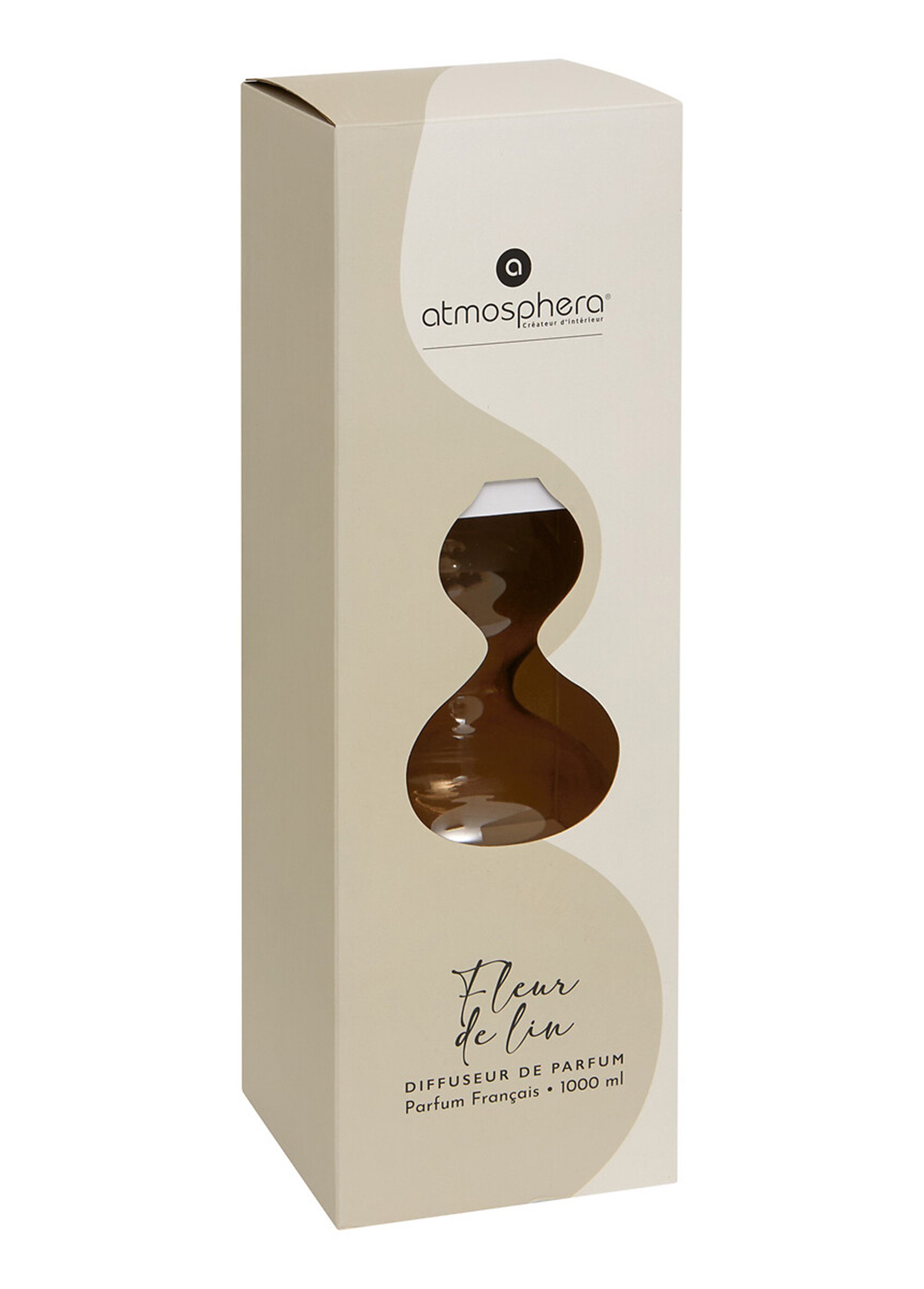 Diffuseur verre coloré + batonnets bois Blanc JJA-211721 DE1