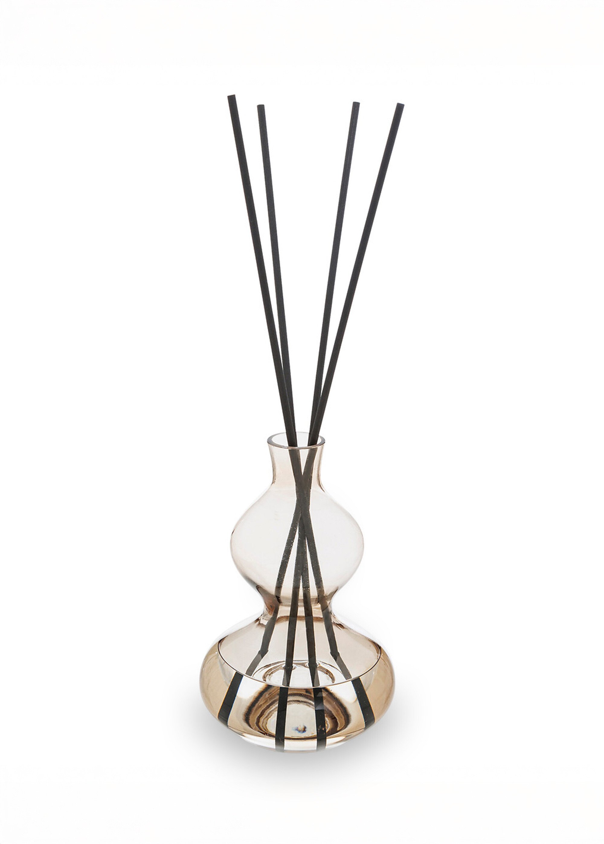 Diffuseur verre coloré + batonnets bois Blanc JJA-211721 FA1