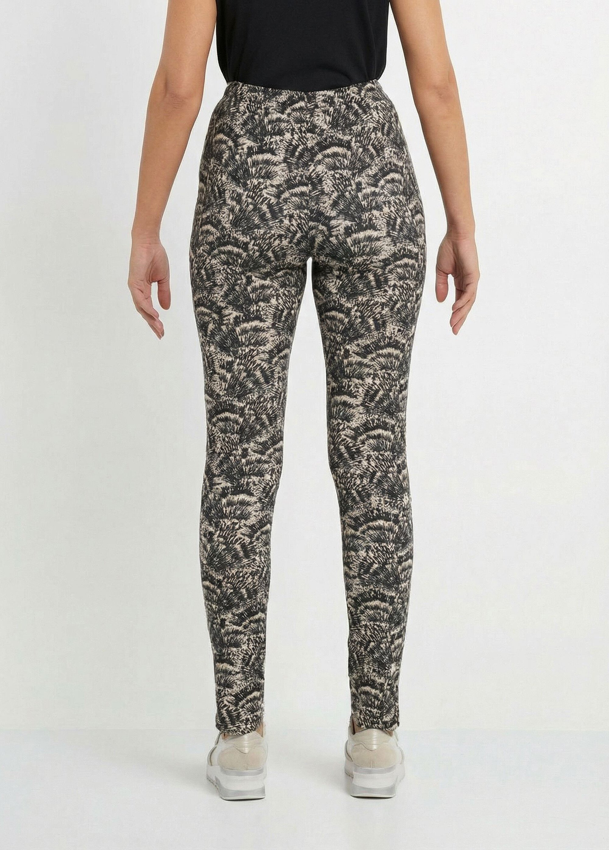 Legging ceinture élastiquée uni ou imprimé