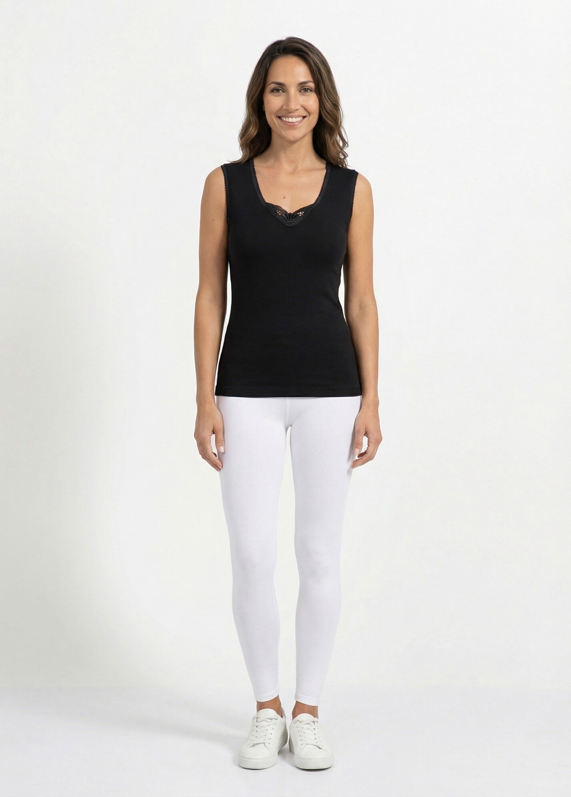 Maillot de corps sans manches Femme Noir VERMOUTH SF1