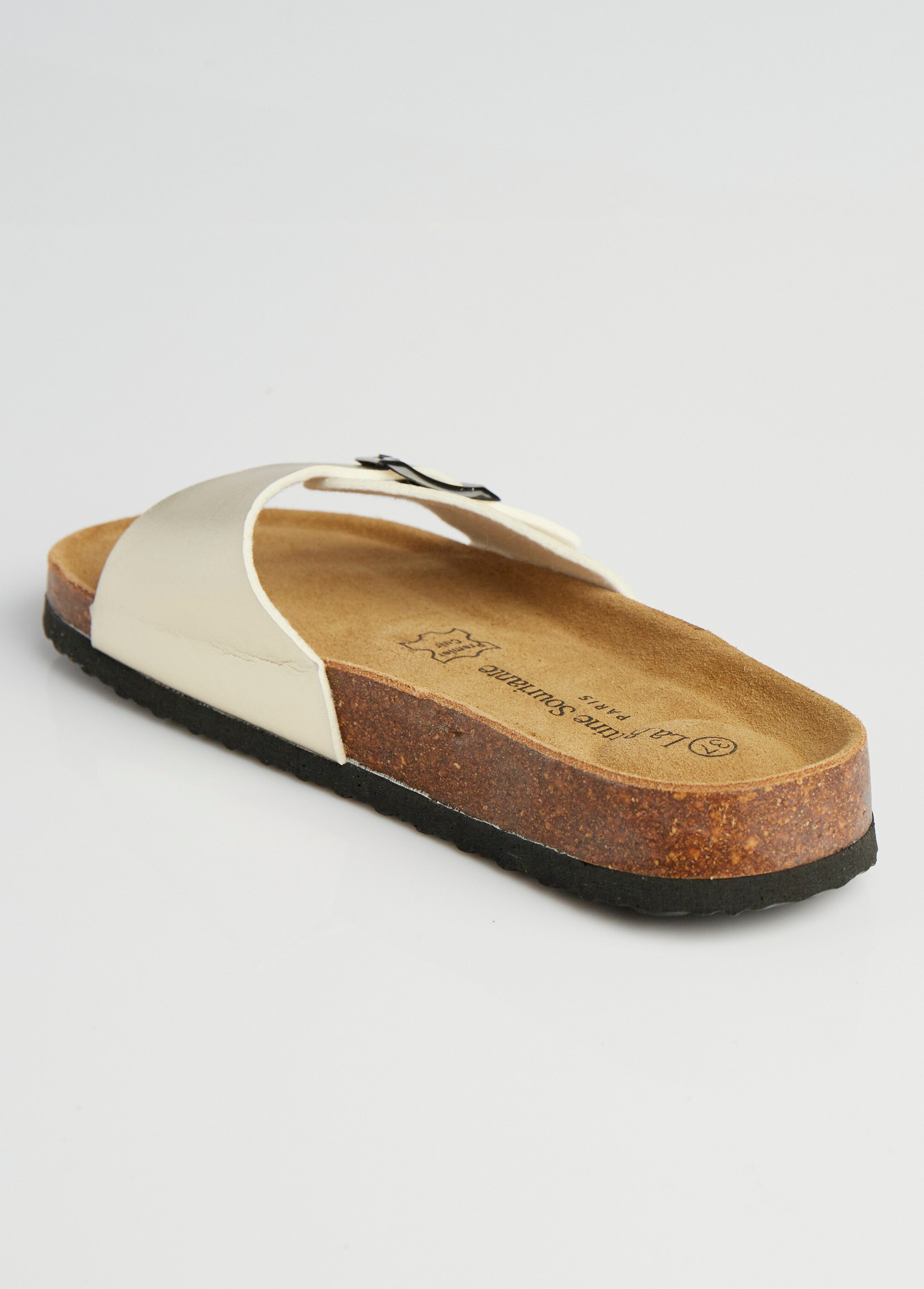 Mules avec boucle et semelle anatomique Femme Doré LBS6212-1 DO1