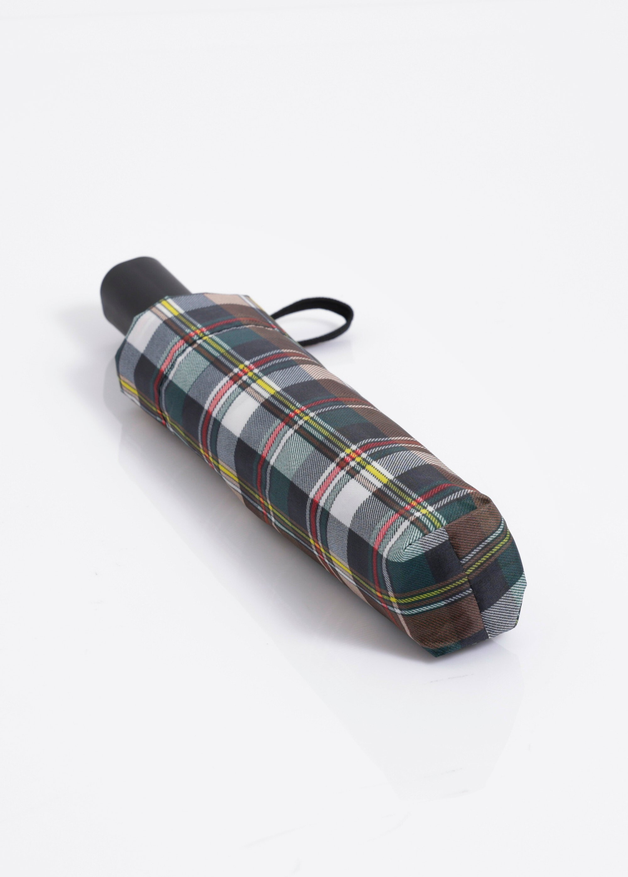 Parapluie automatique imprimé carreaux Femme Vert NES180PAR2501 FA1