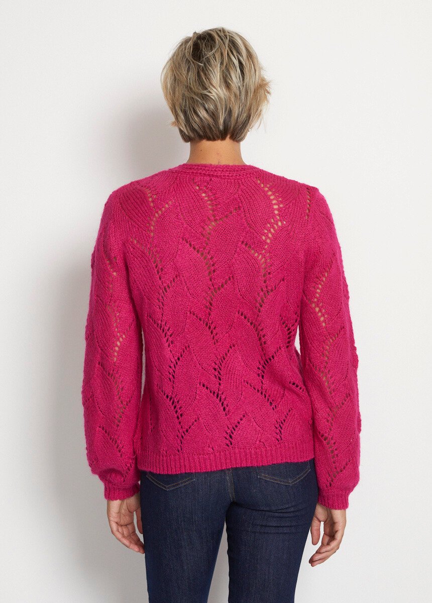 Pull maille ajourée