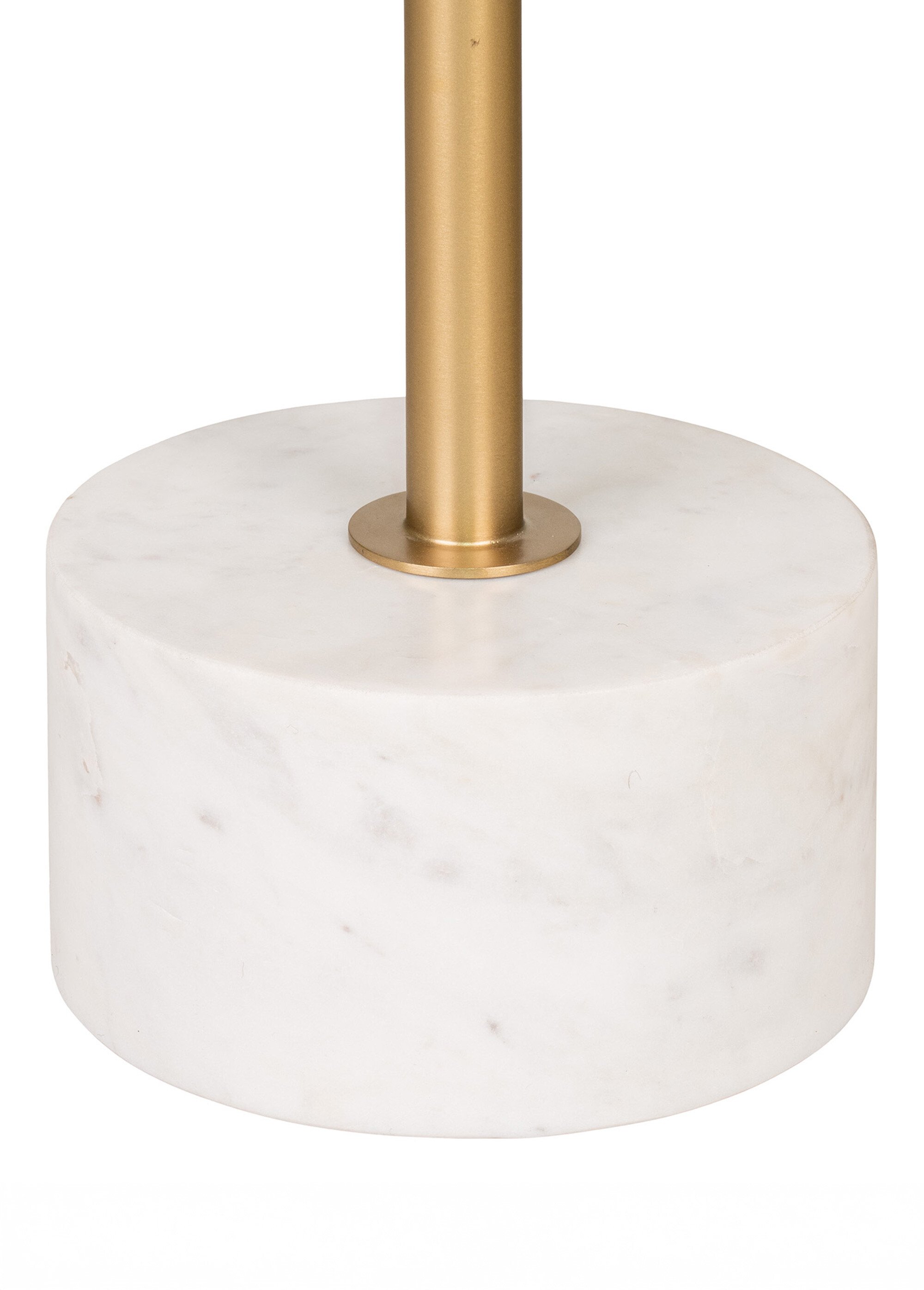 Table d'appoint haute, laiton et marbre BLANC HN-1601500 DE2