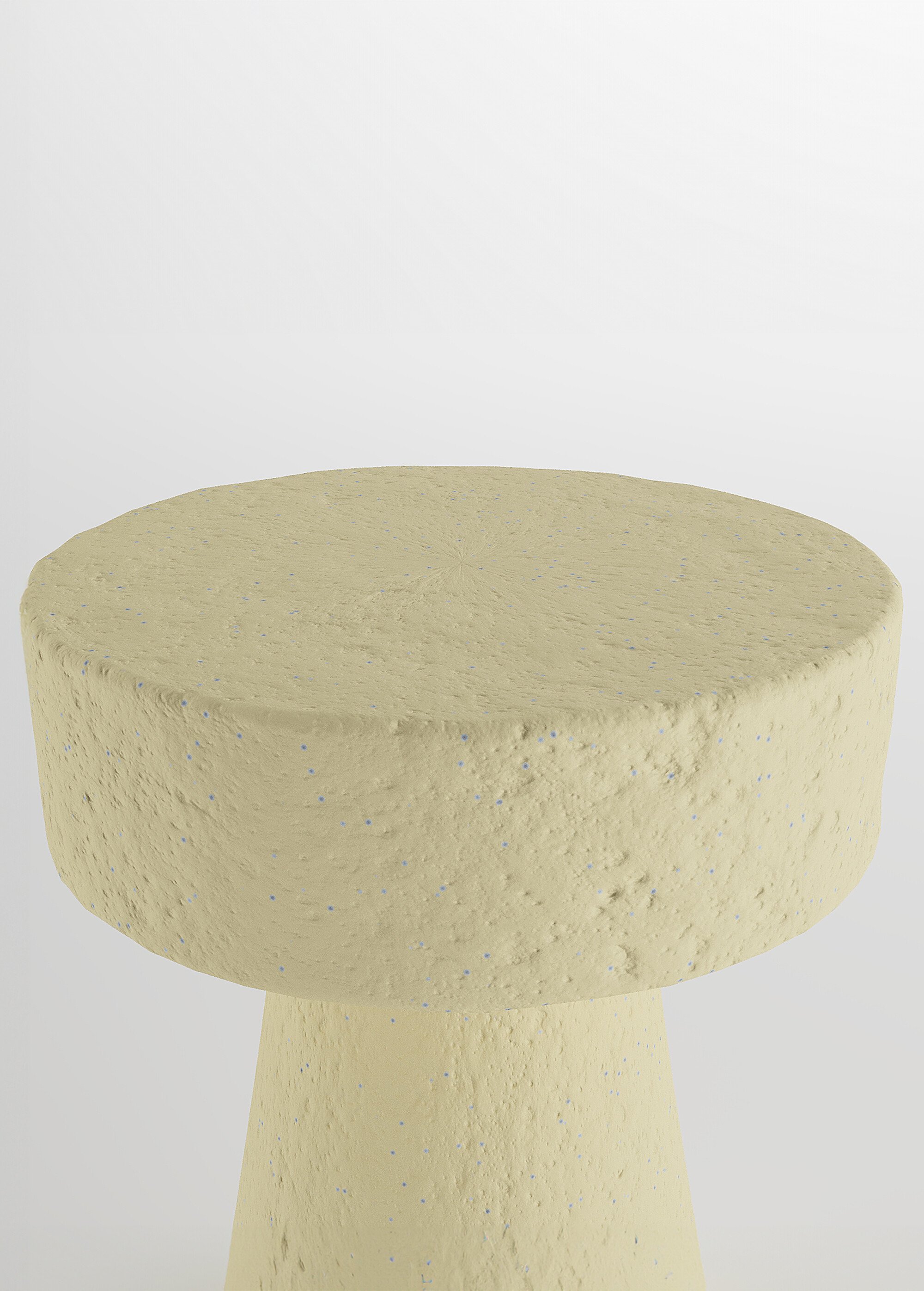 Table d'appoint originale mouchetée BEIGE POT-MARGUERITE DE1