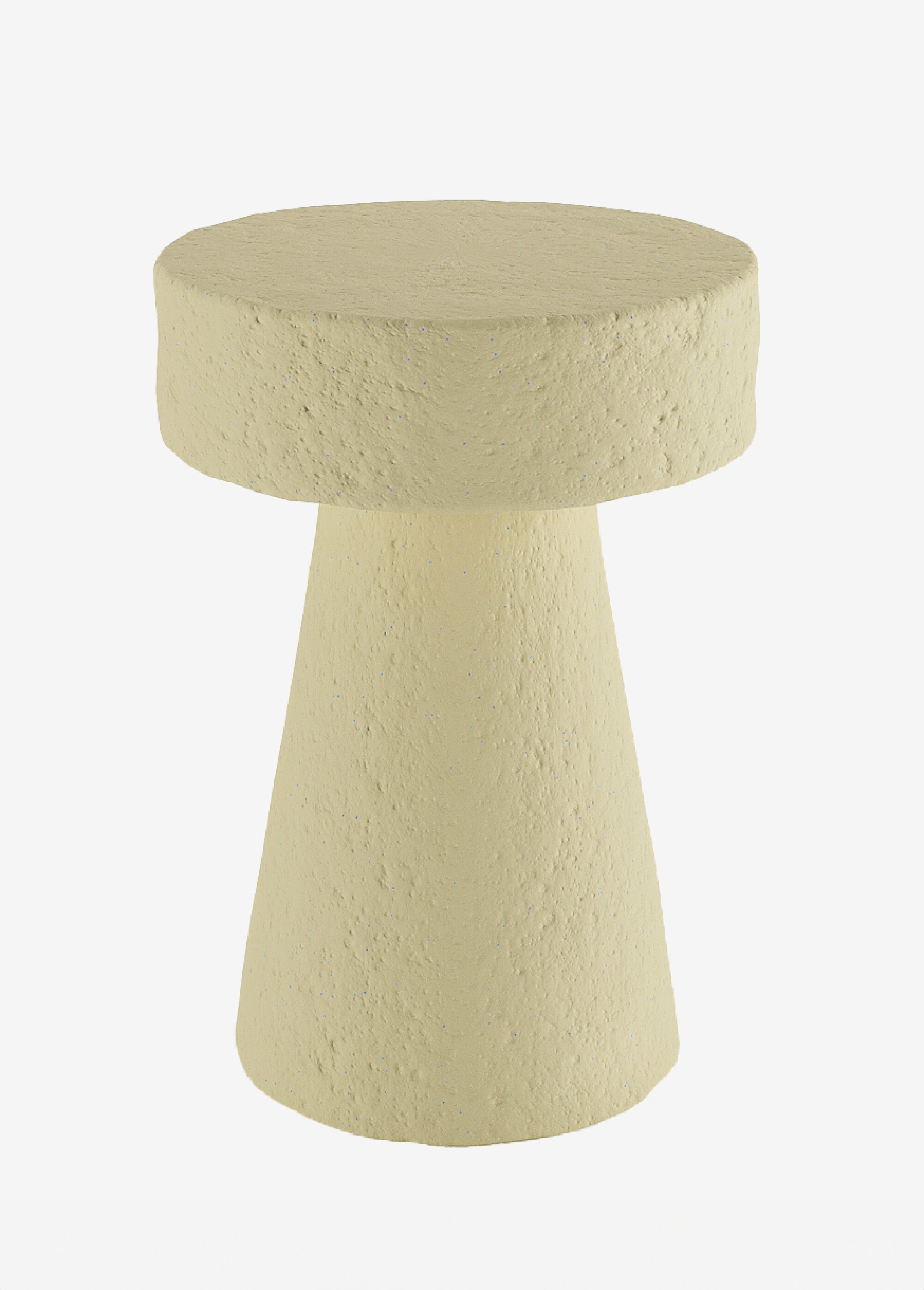 Table d'appoint originale mouchetée BEIGE POT-MARGUERITE FA1