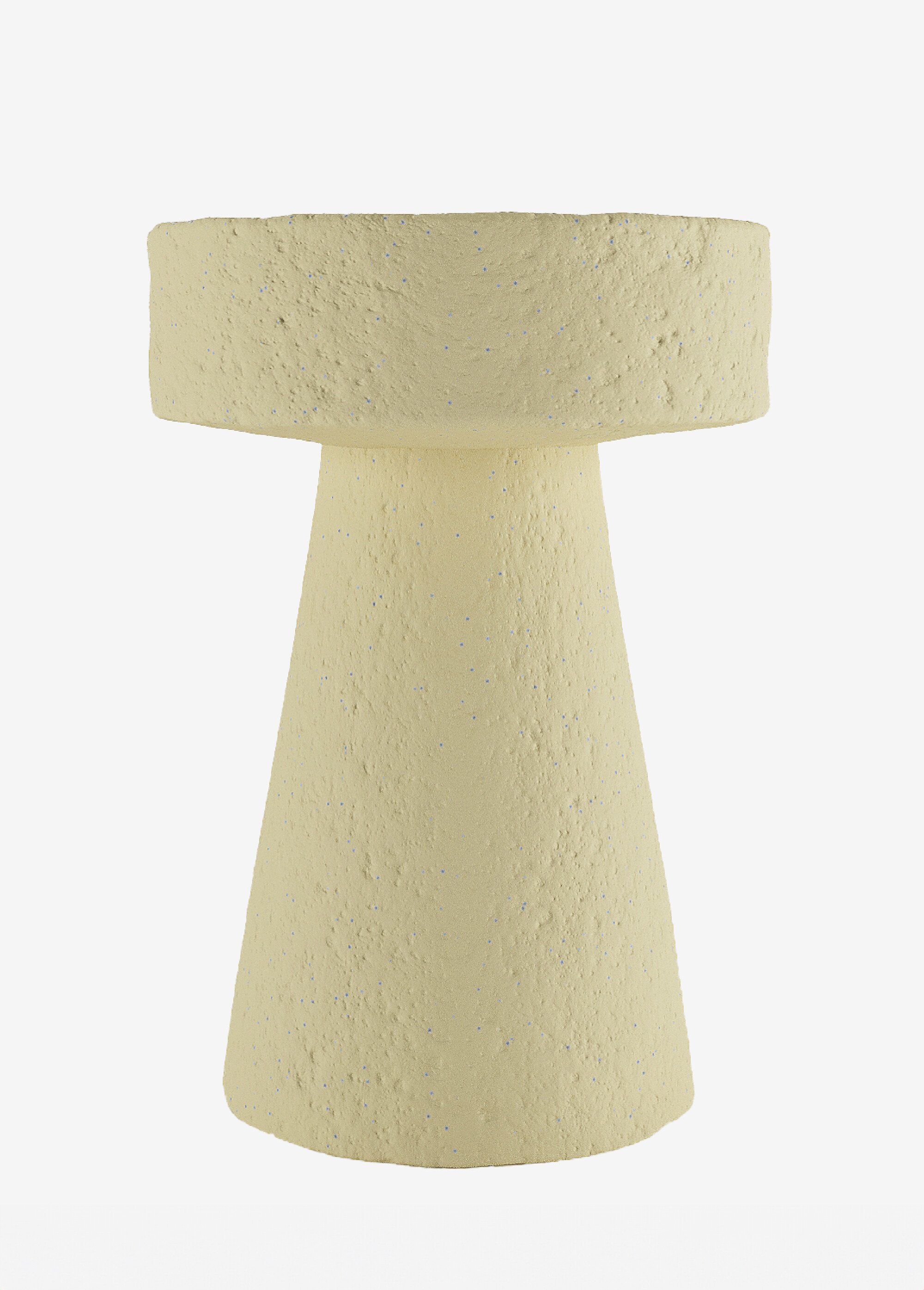 Table d'appoint originale mouchetée BEIGE POT-MARGUERITE FA2