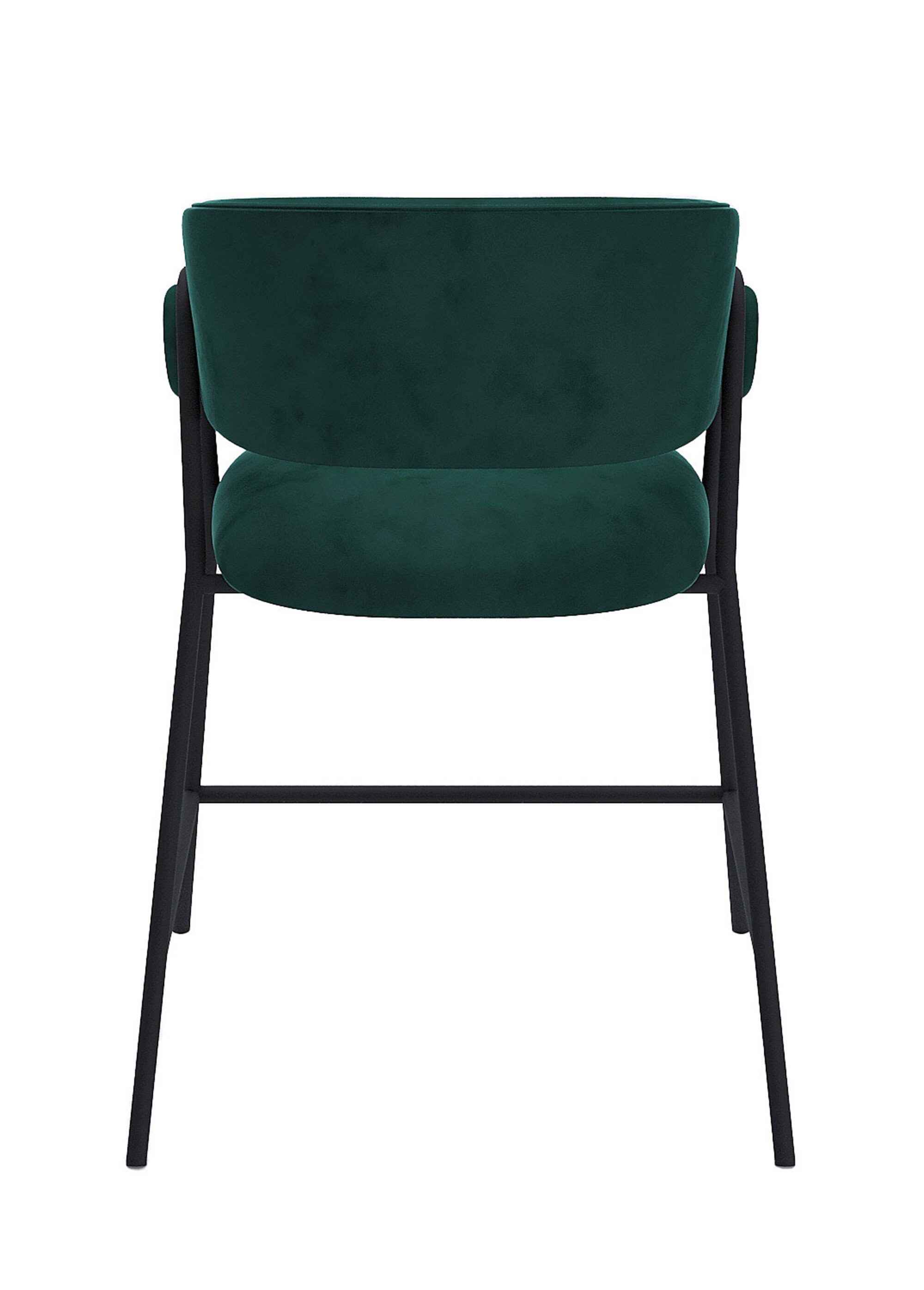 Tabourets de bar confortables en velours VERT POT-BONNIE DO1