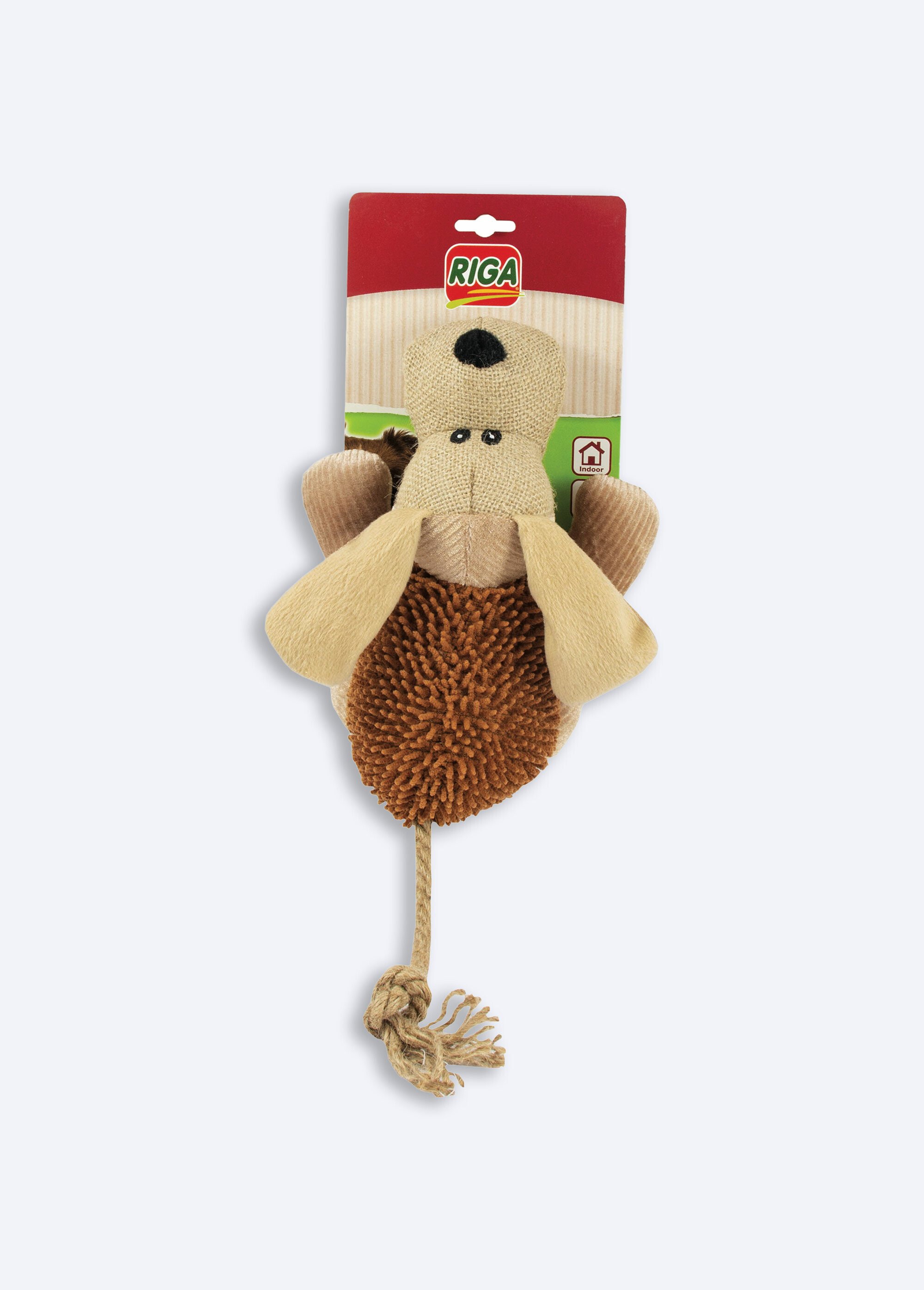 Doudou pour animal en forme de chien