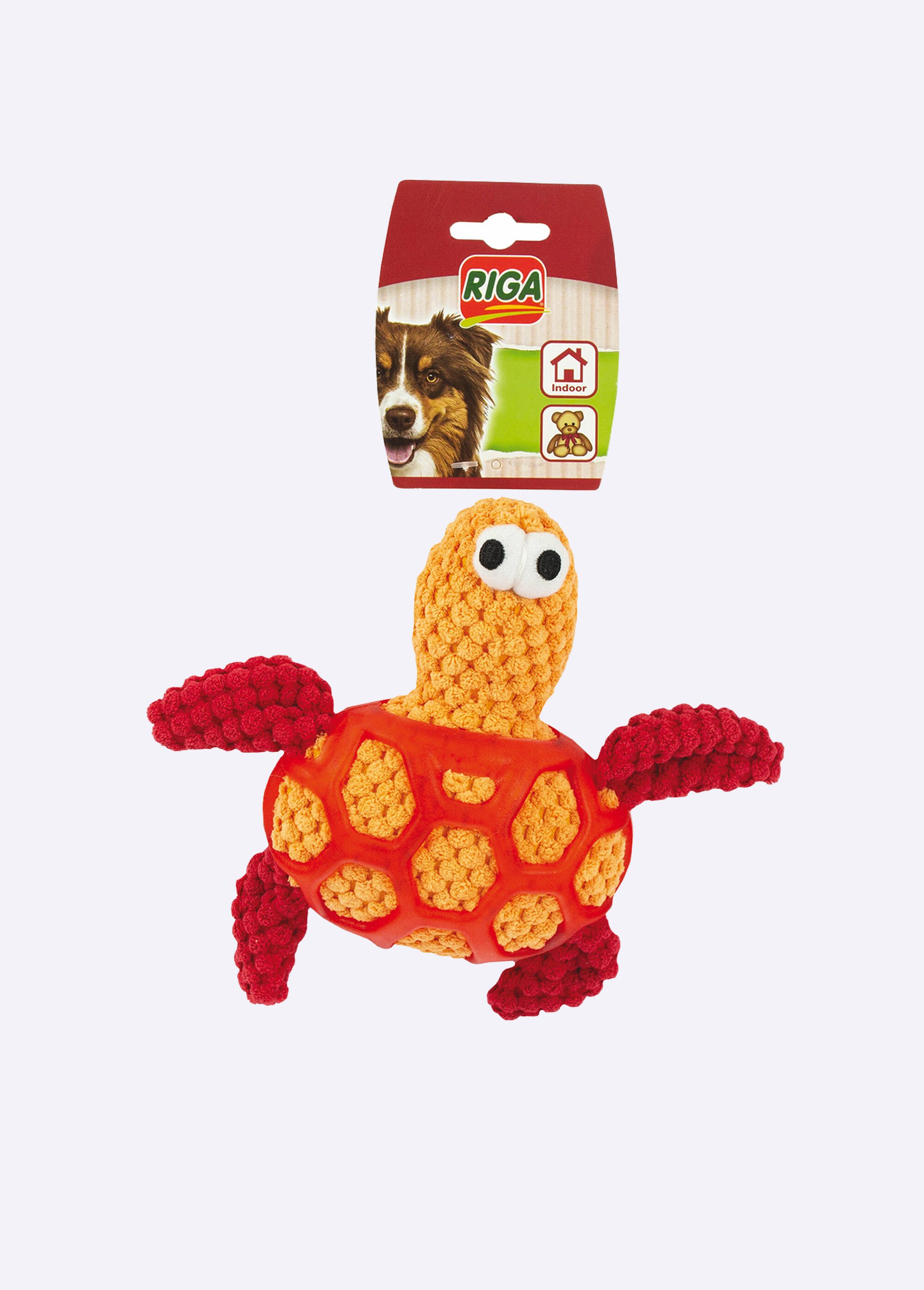 Doudou tissu et caoutchouc, pour chien