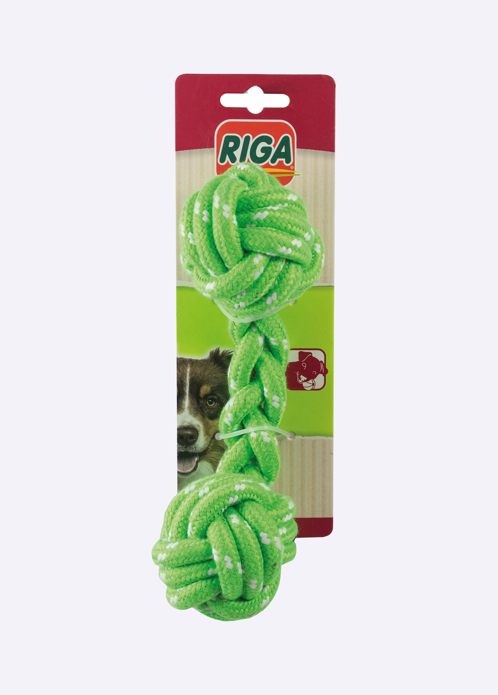 Jouet pour chien, forme corde à noeuds VERT RIG-00005509EL FA1