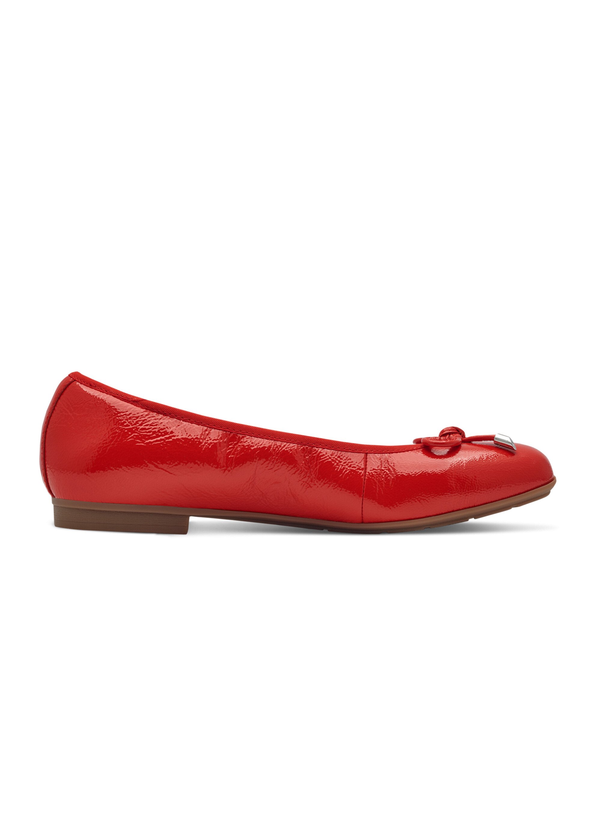Ballerines cuir semelle plate antidérapante Femme Rouge TAM88210242 DR1