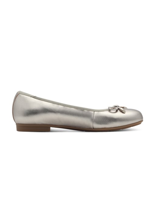 Ballerines cuir semelle plate antidérapante Femme Argenté TAM88210242 DR1