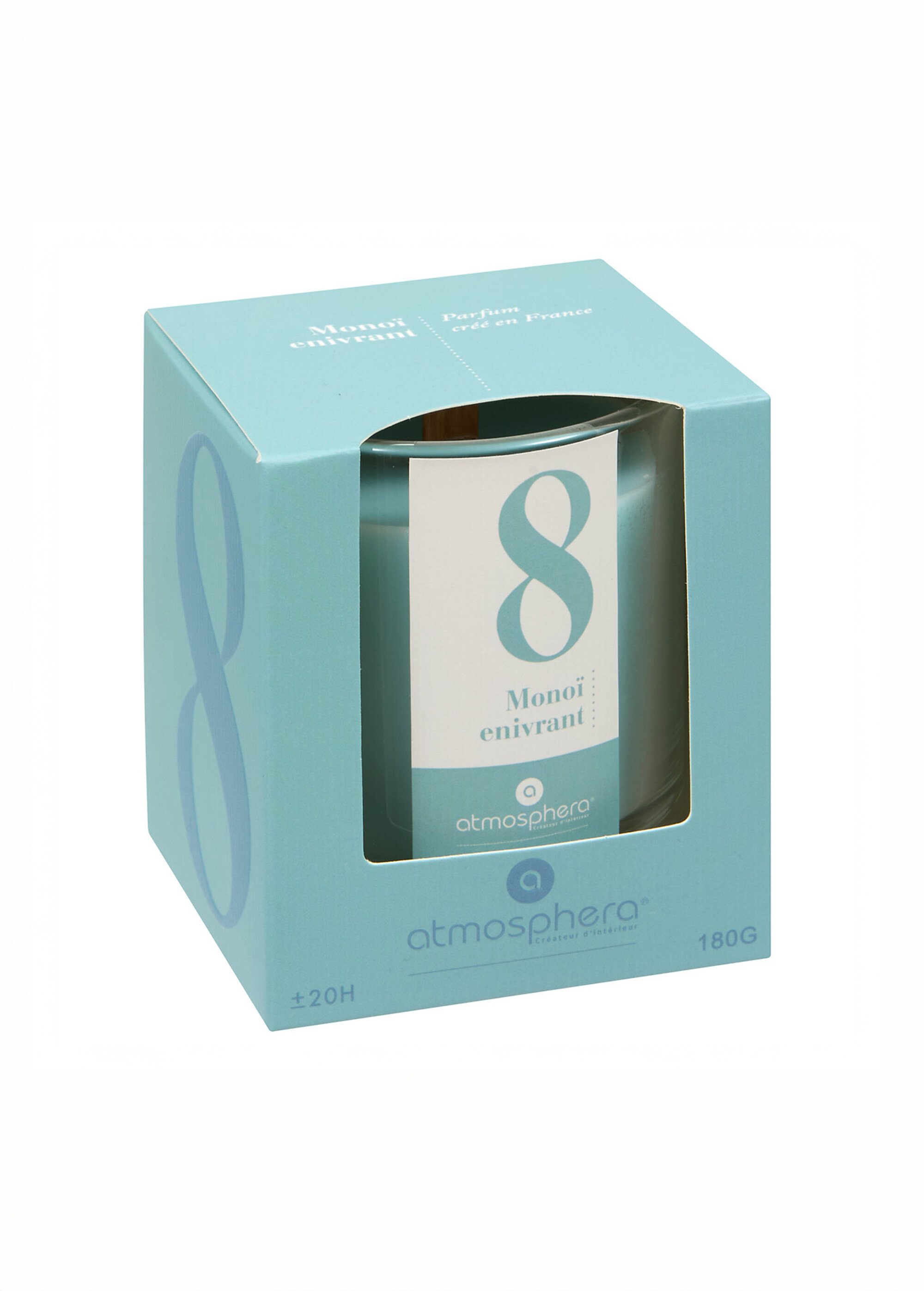 Bougie parfumée Numia en verre Bleu JJA-214800 DE1