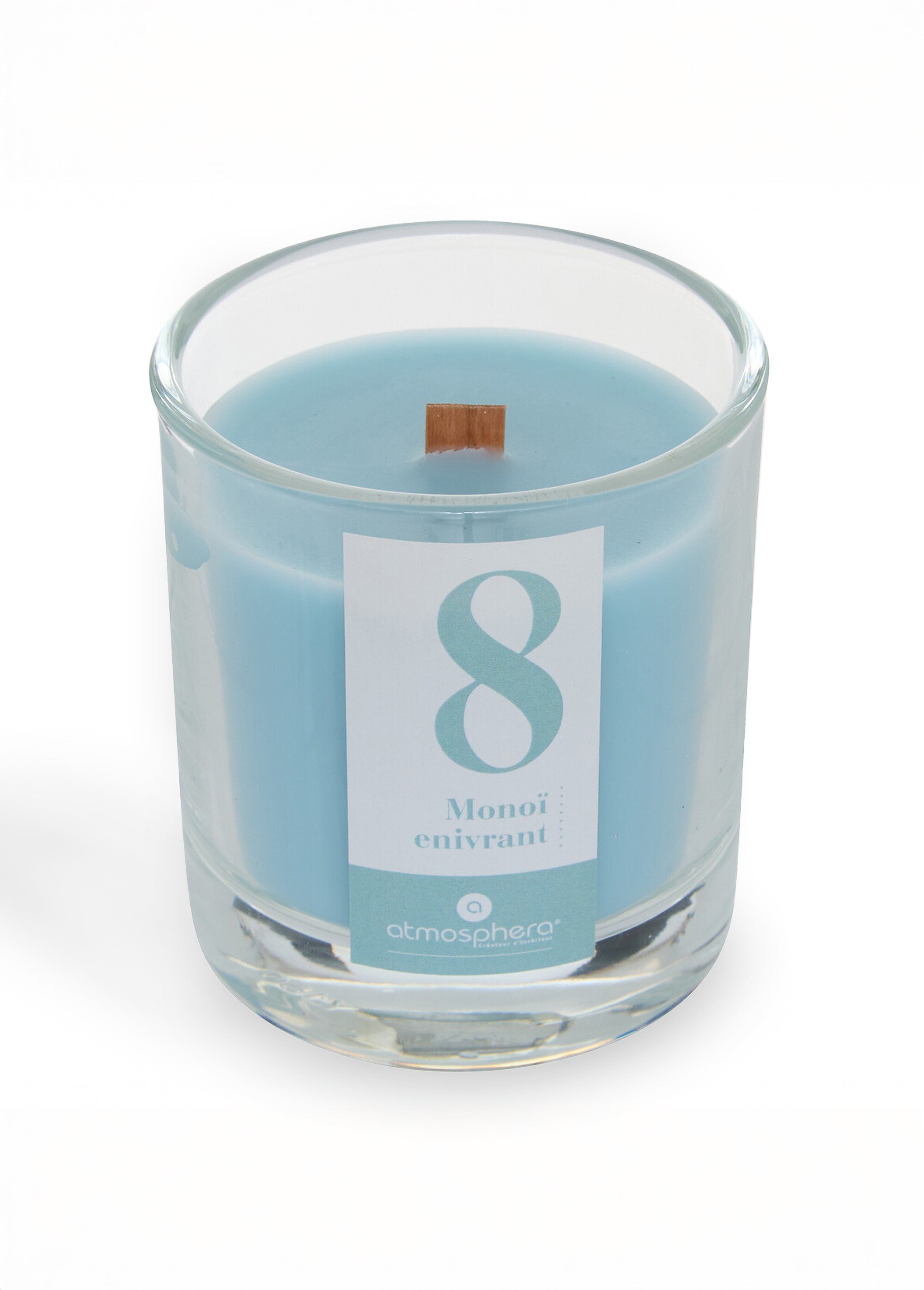 Bougie parfumée Numia en verre Bleu JJA-214800 FA1