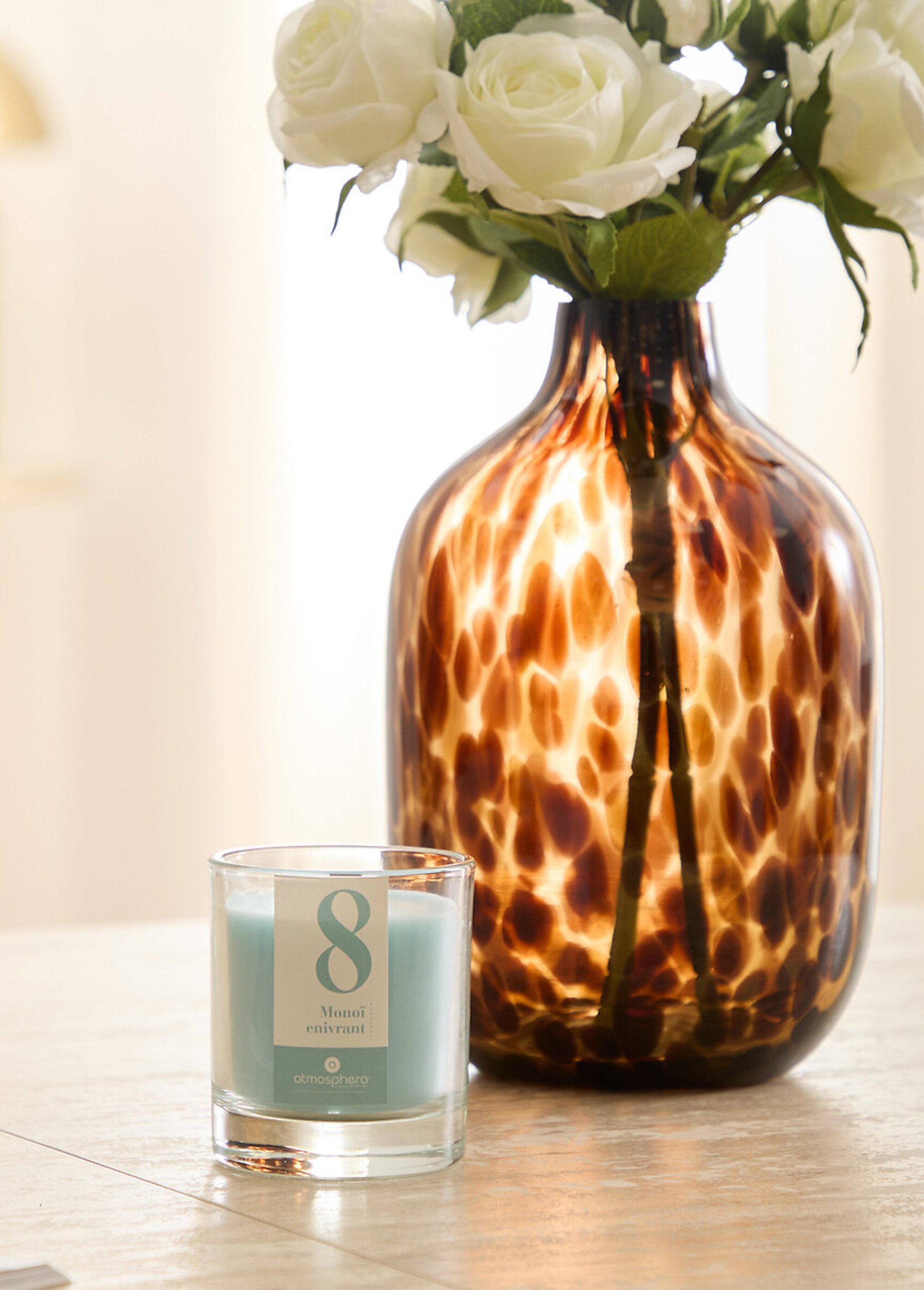 Bougie parfumée Numia en verre Bleu JJA-214800 SI1