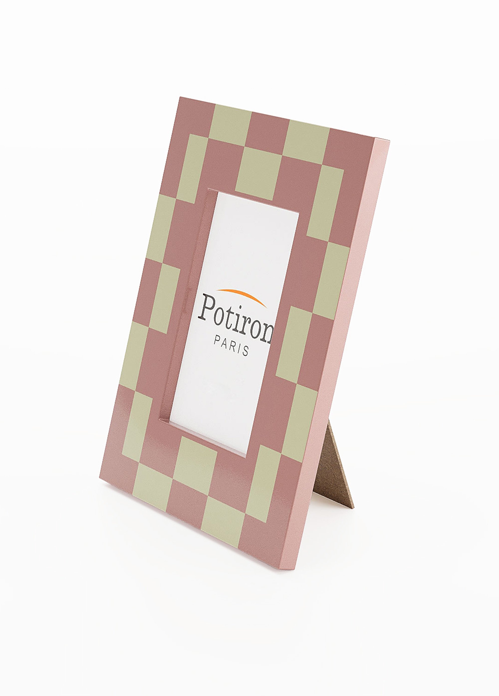 Cadre photo à poser avec motif damier