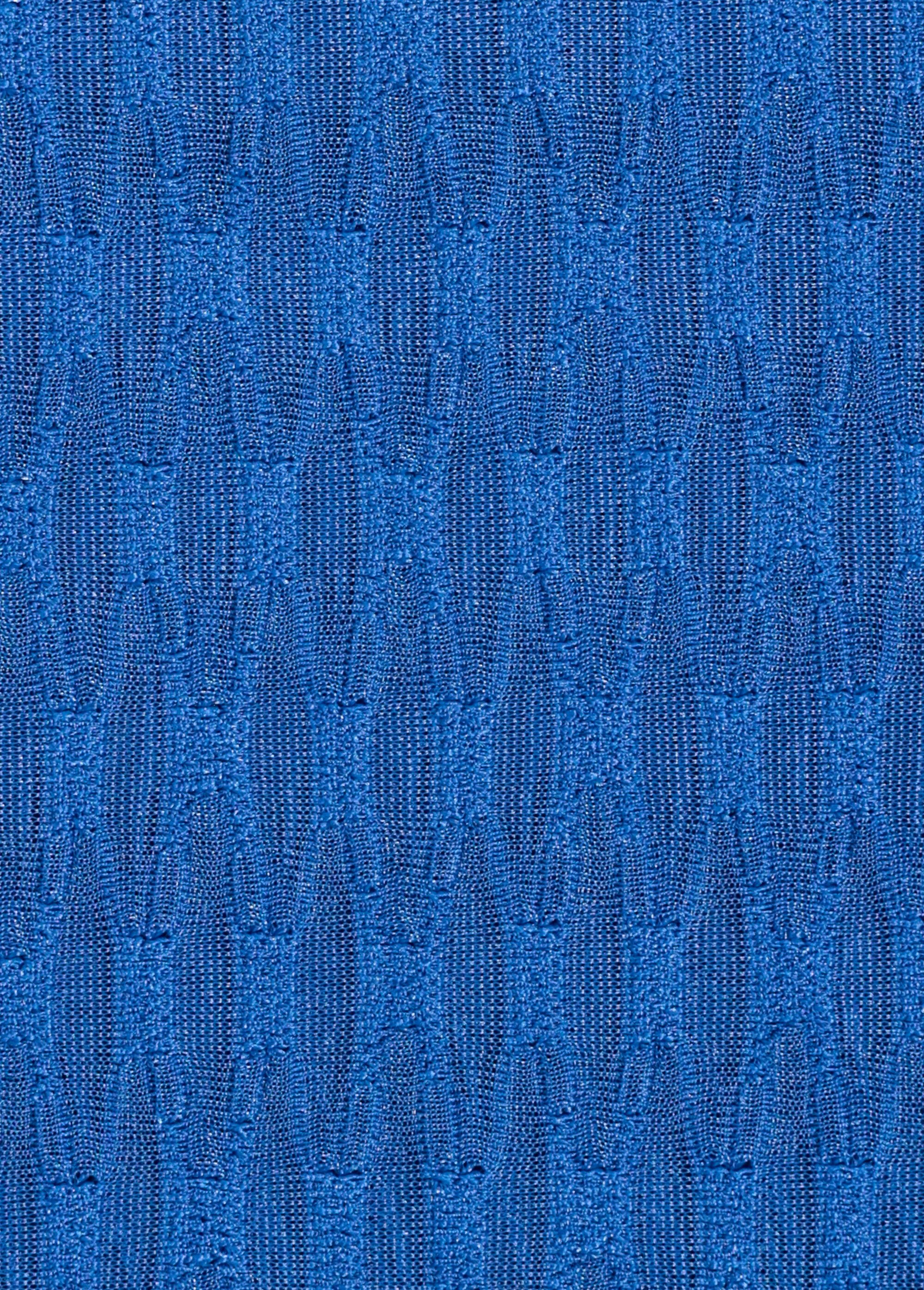 Coupon habillement, maille transparente reliefée BLEU COT139067 DE2