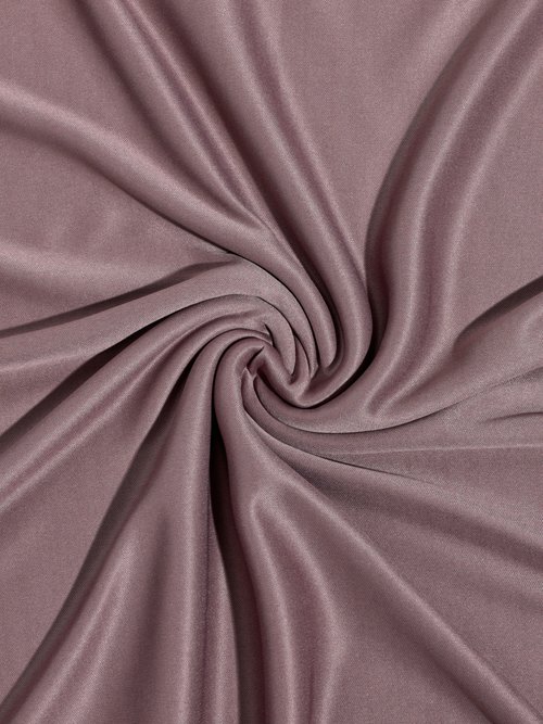 Coupon tissu habillement, jersey satiné MARRON COT139444 FA1