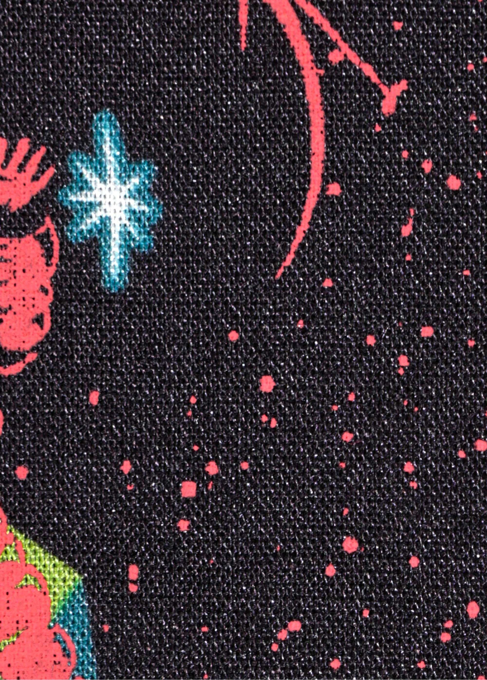 Coupon tissu habillement, motif espace NOIR COT112644 DE2