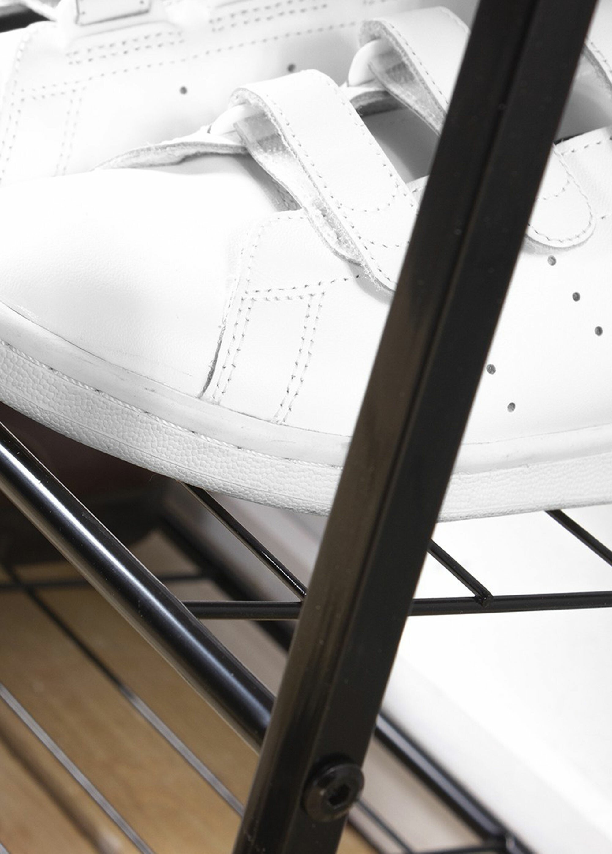 Etagère à chaussures 2 niveaux métal NOIR CAL-11683133 DE2