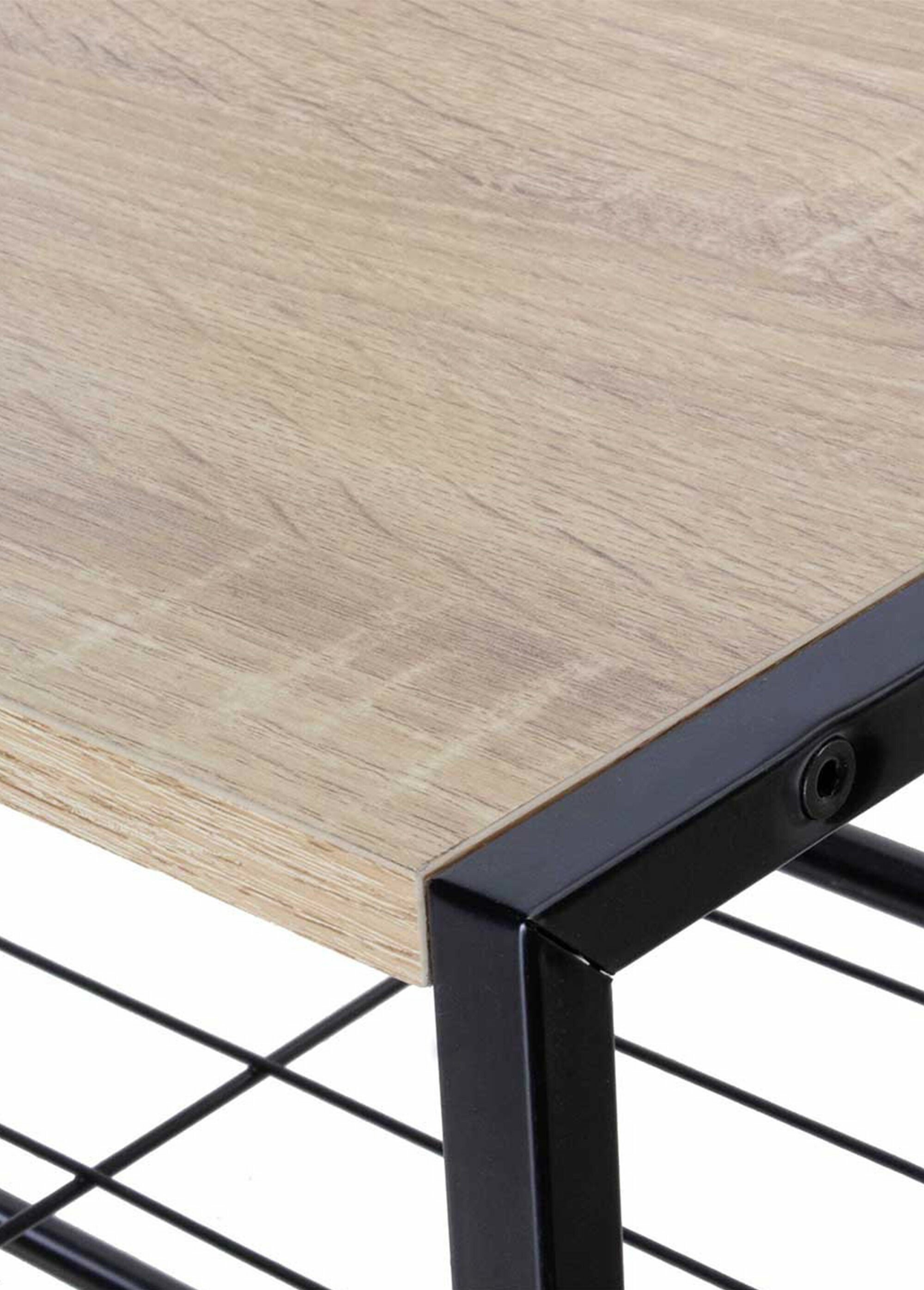 Etagère à chaussures 3 niveaux métal MARRON CAL-11574133 DE2